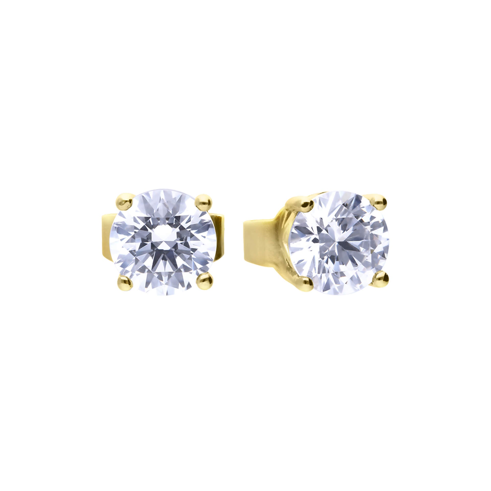 Four Claw Carat Stud Earrings