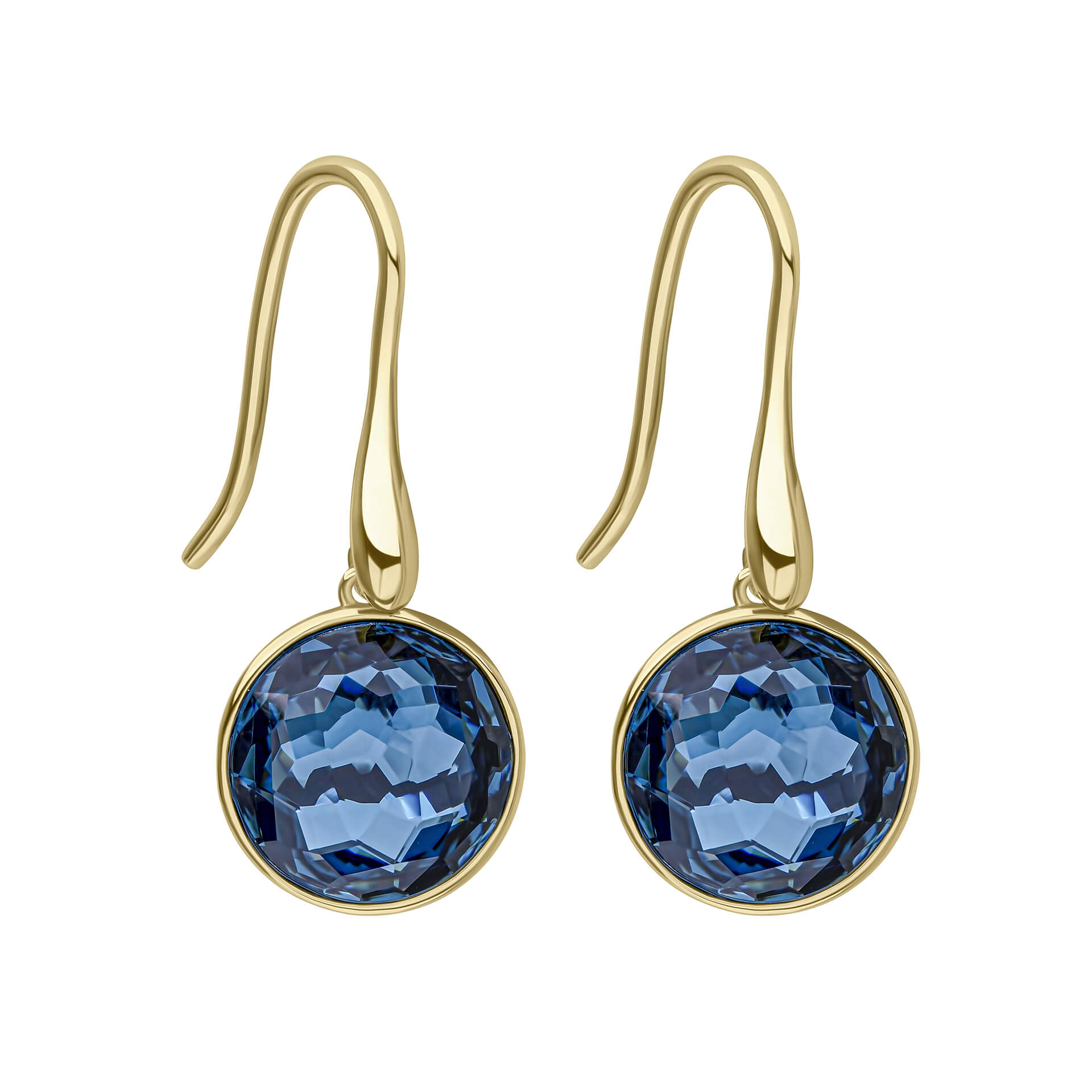 Rose Cut Crystal Drop Earrings