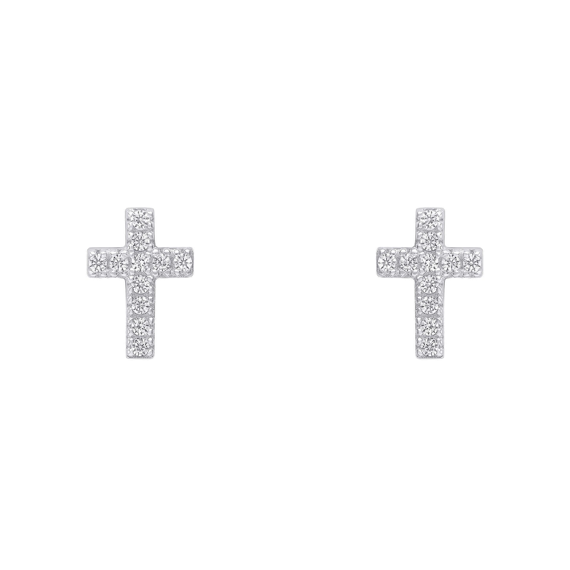 Small Cross Studs Earrings