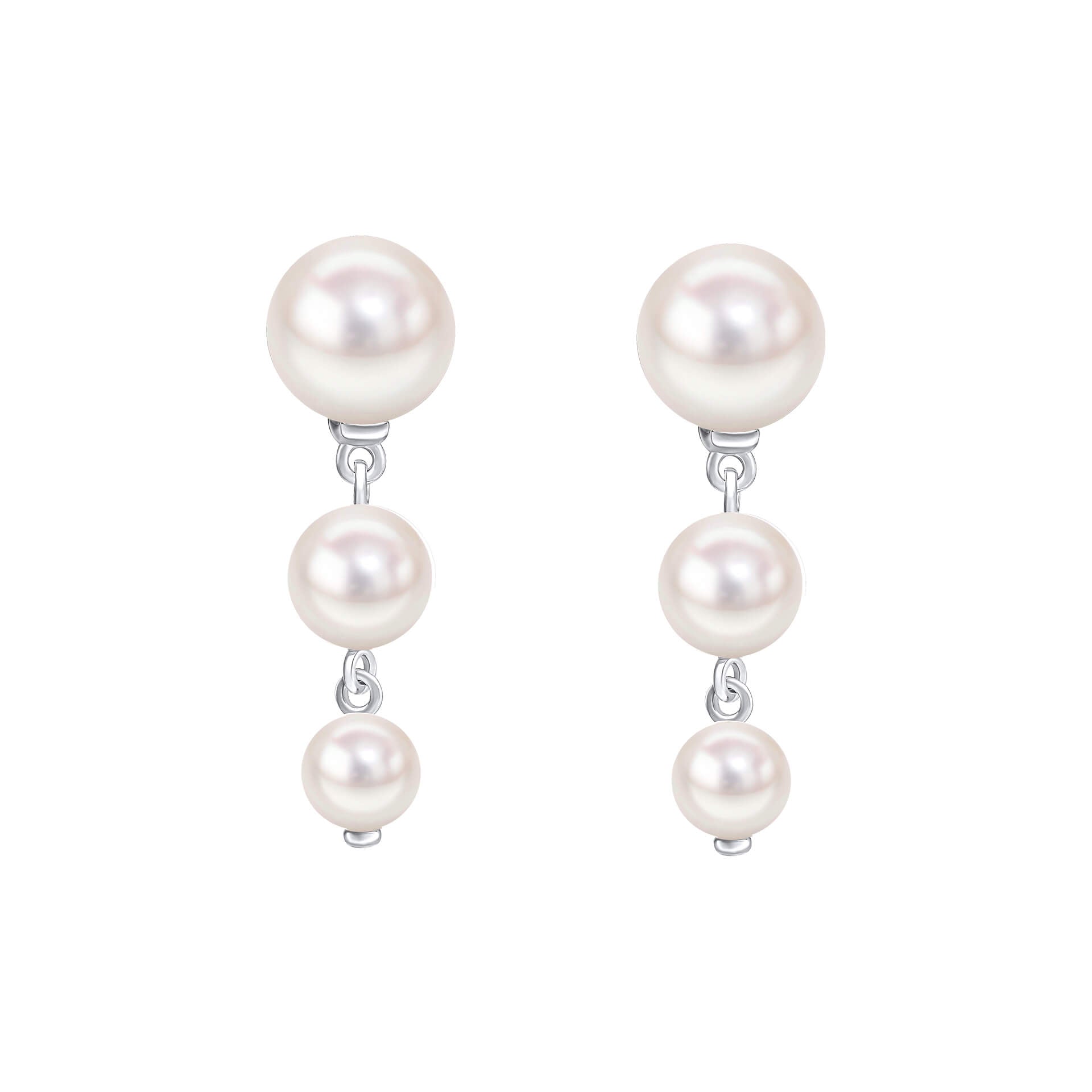 Gradient Freshwater Pearl Drop Earrings