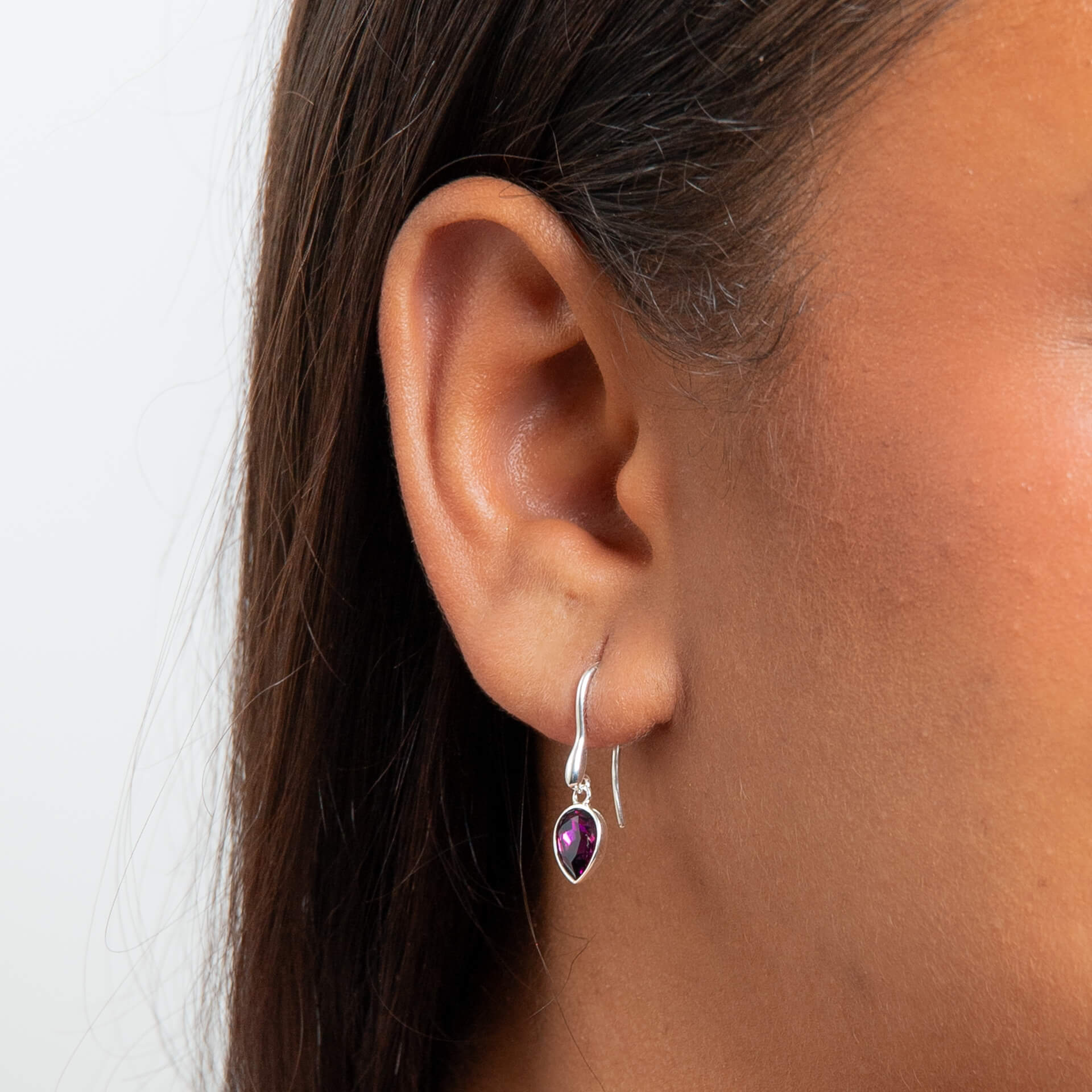 Pear Shape Crystal Drop Earrings