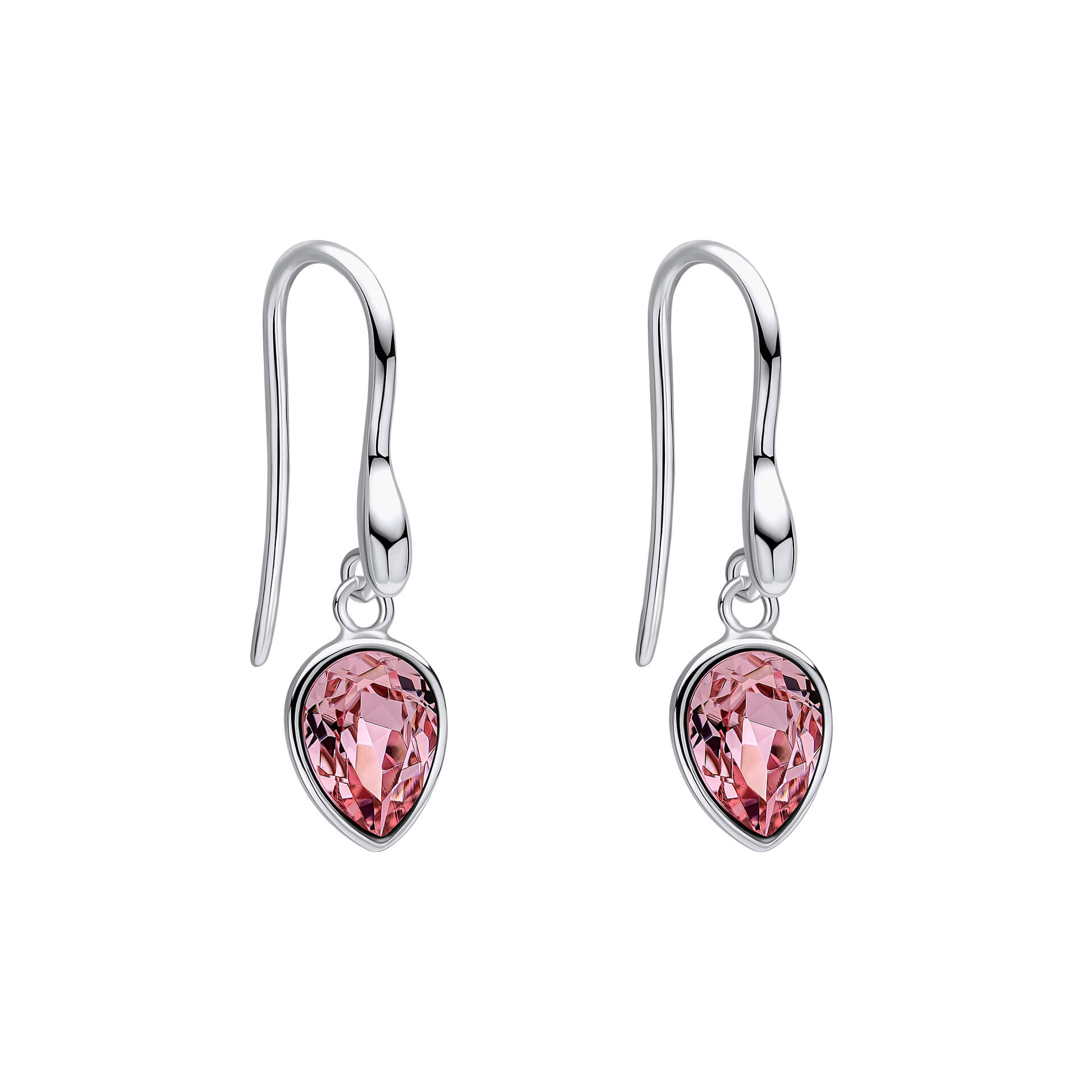 Pear Shape Crystal Drop Earrings