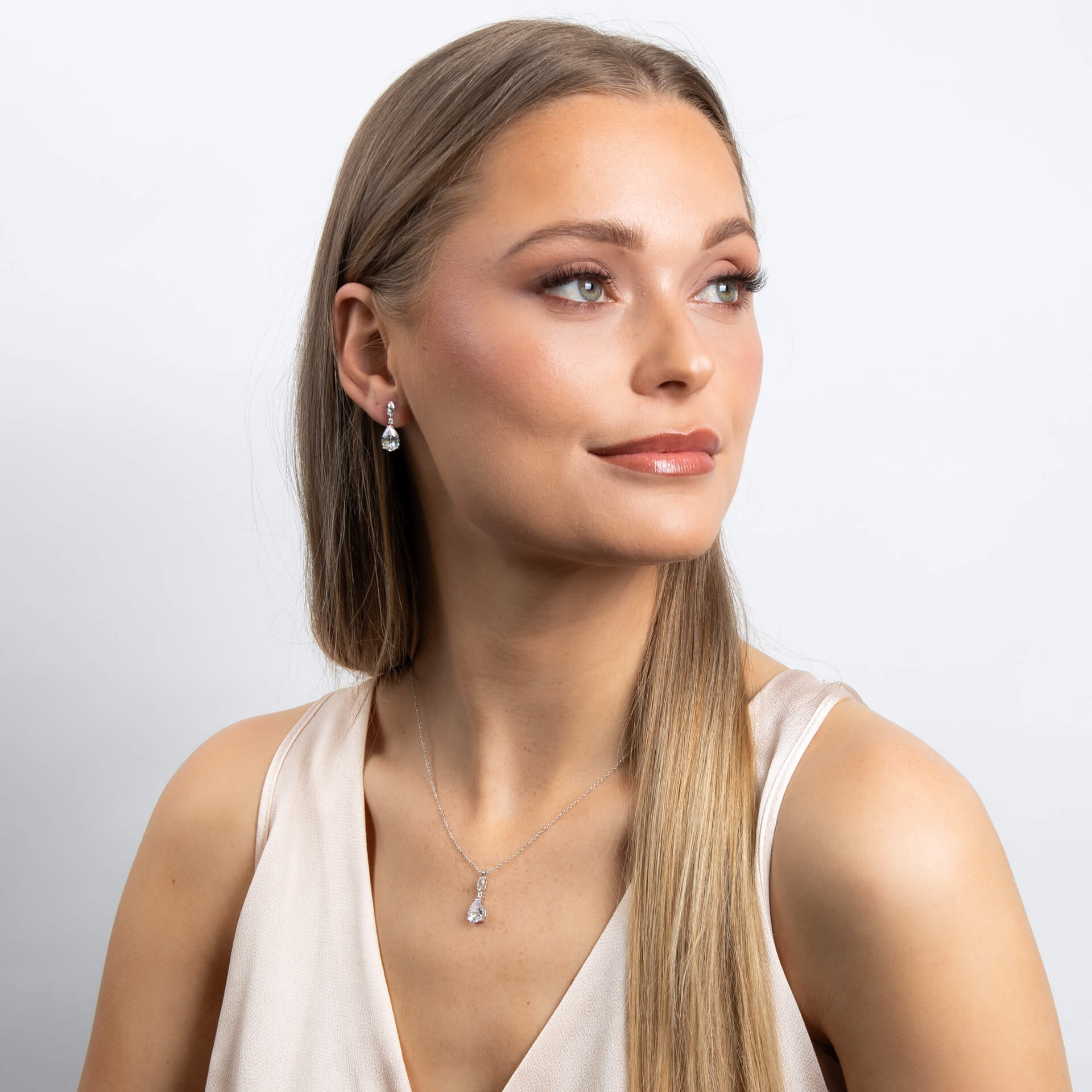 Teardrop and Marquise Drop Earrings