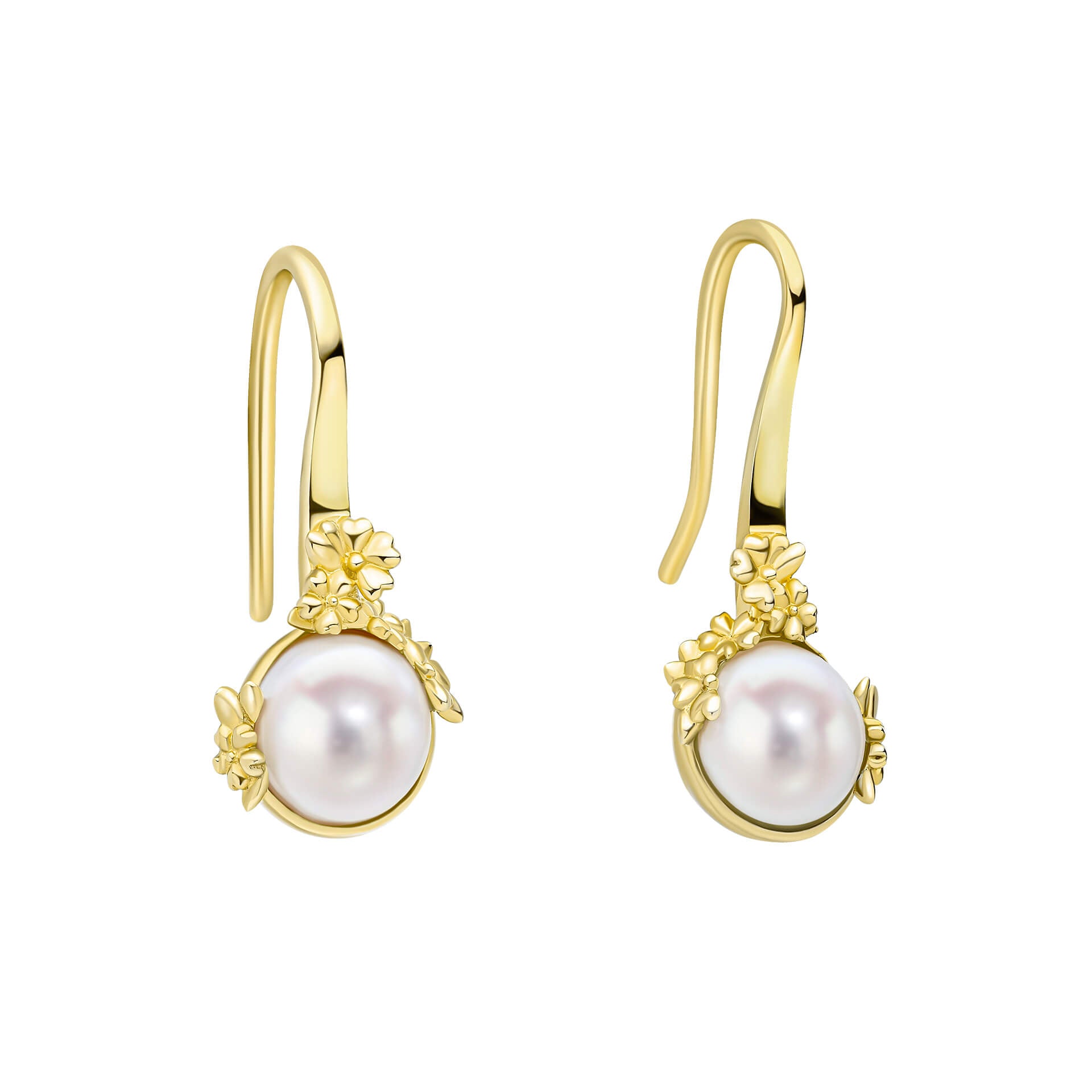 Ickleford Tulips Freshwater Pearl Earrings