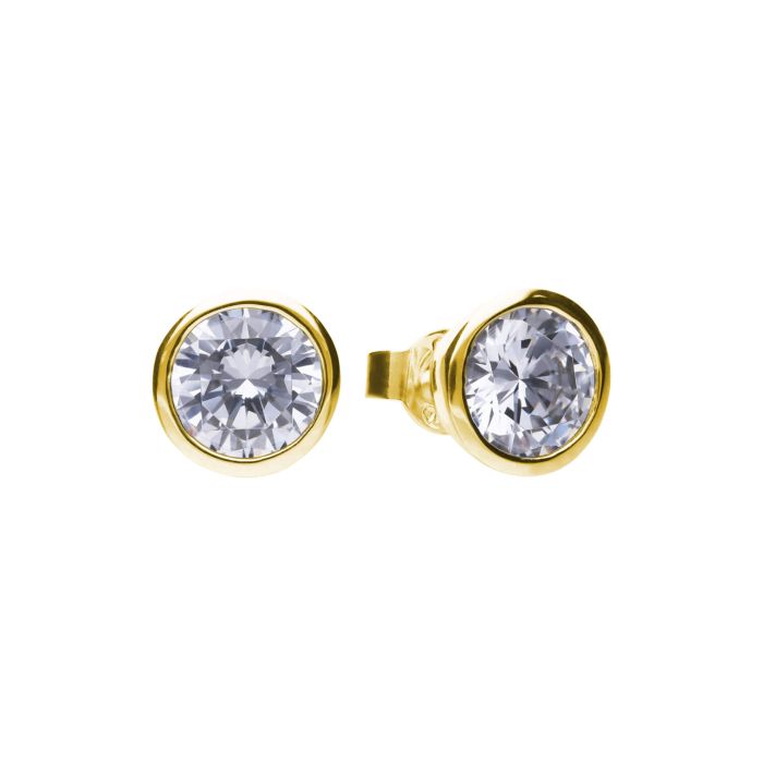 Bezel Set Carat Stud Earrings