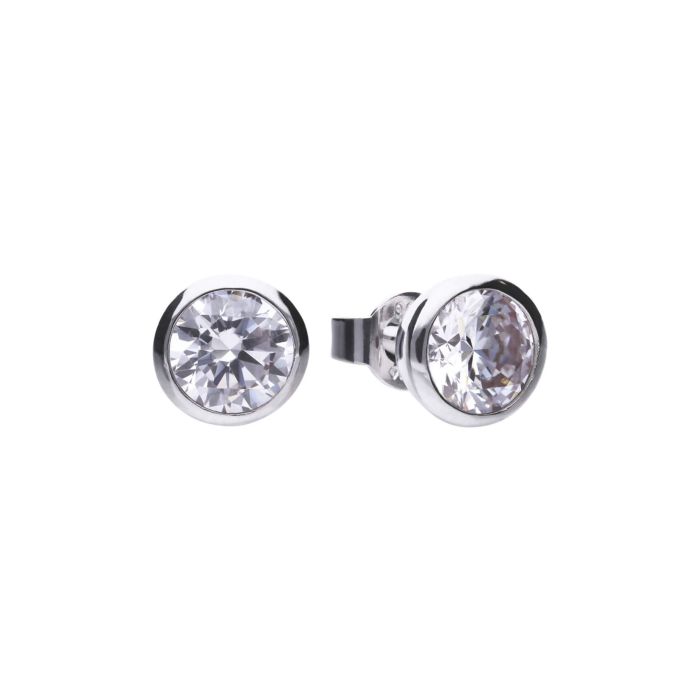 Bezel Set Carat Stud Earrings