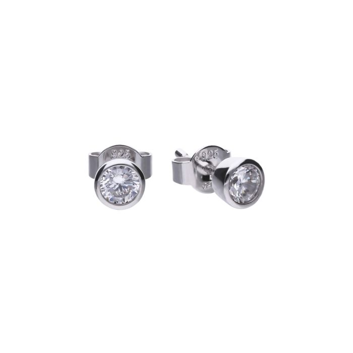 Bezel Set Carat Stud Earrings