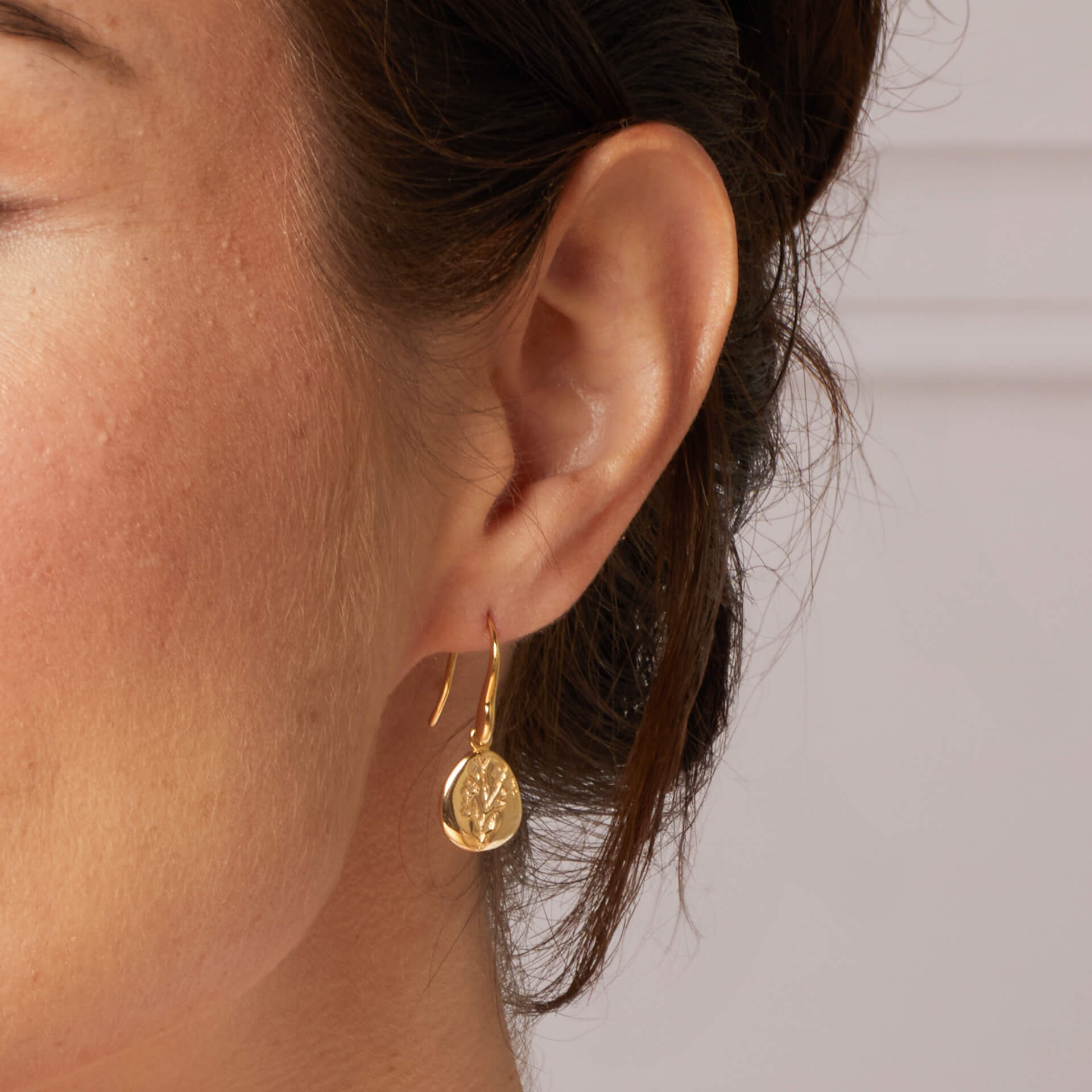 Farlington Flowers Hook Earrings