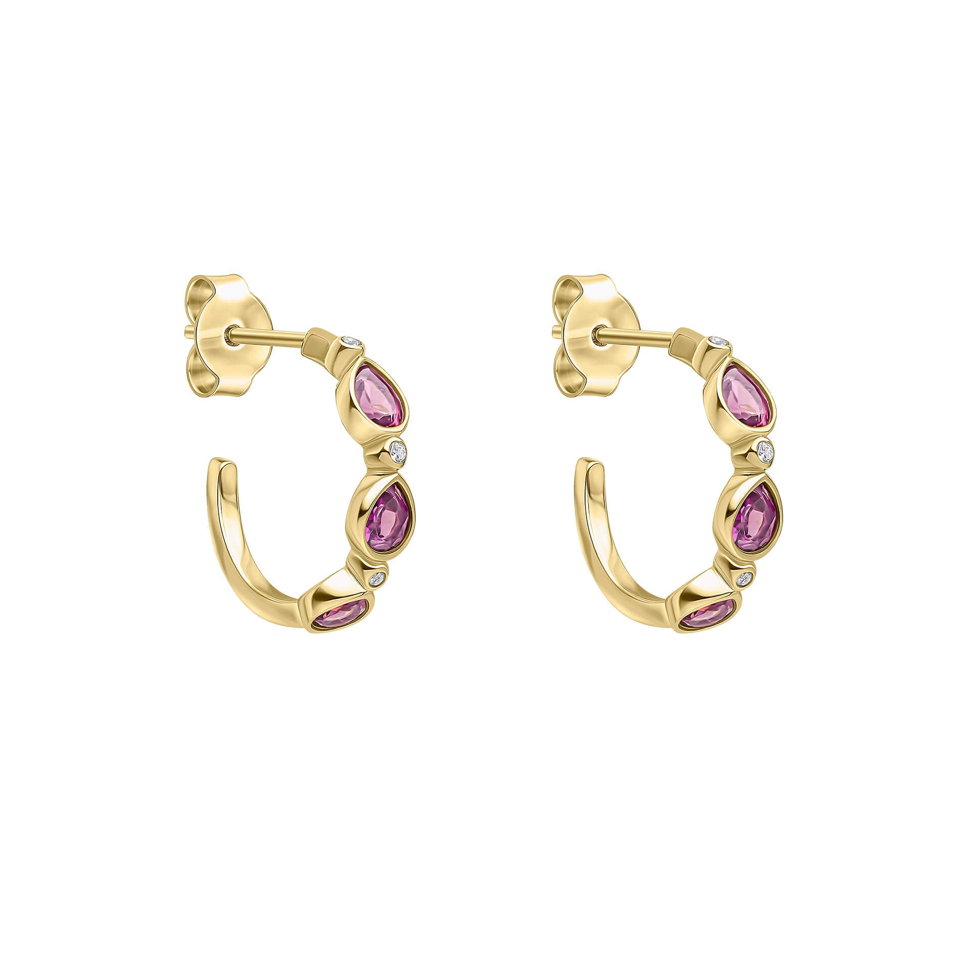 Thornage Flowers Hoop Earrings