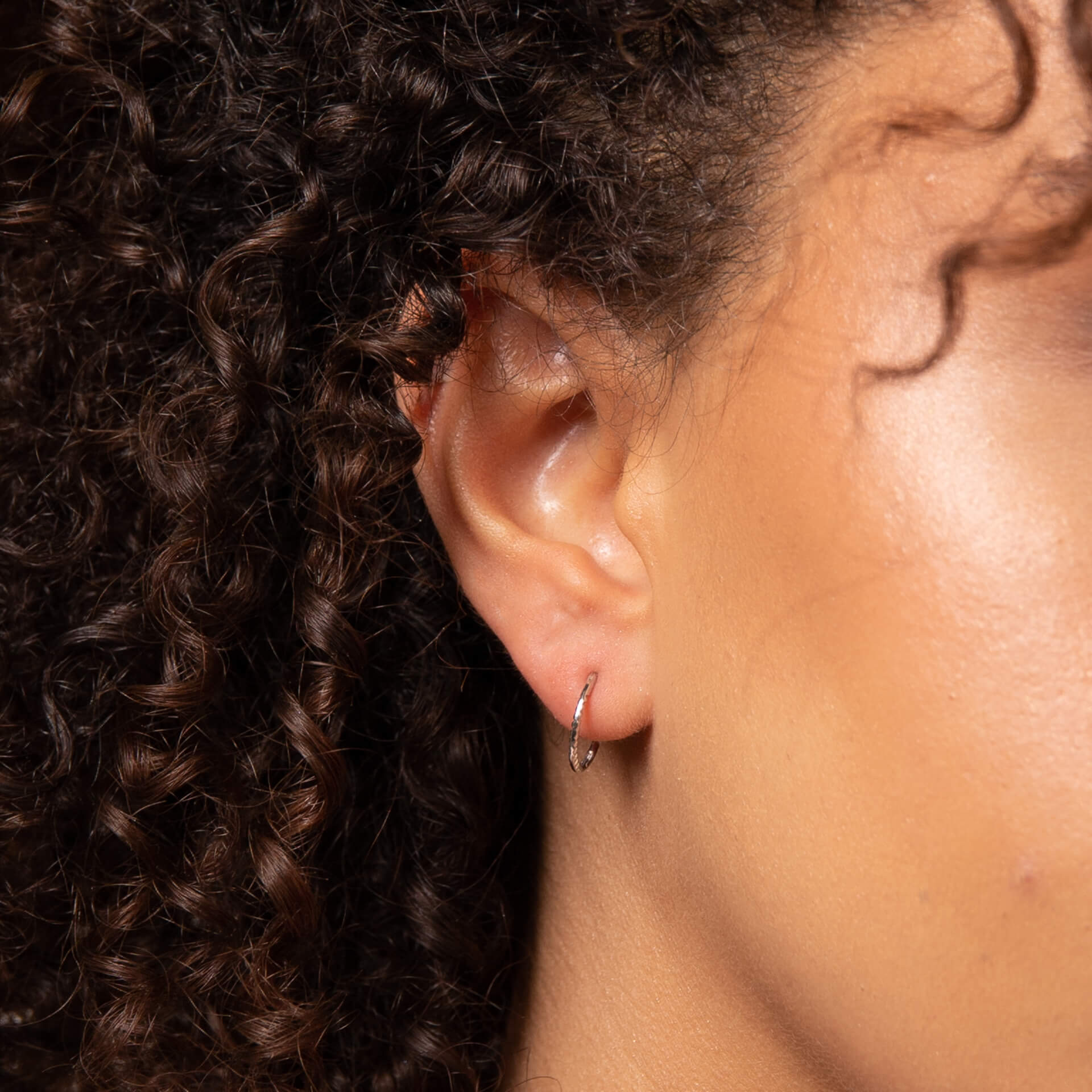 Rope Effect Hoop Earrings