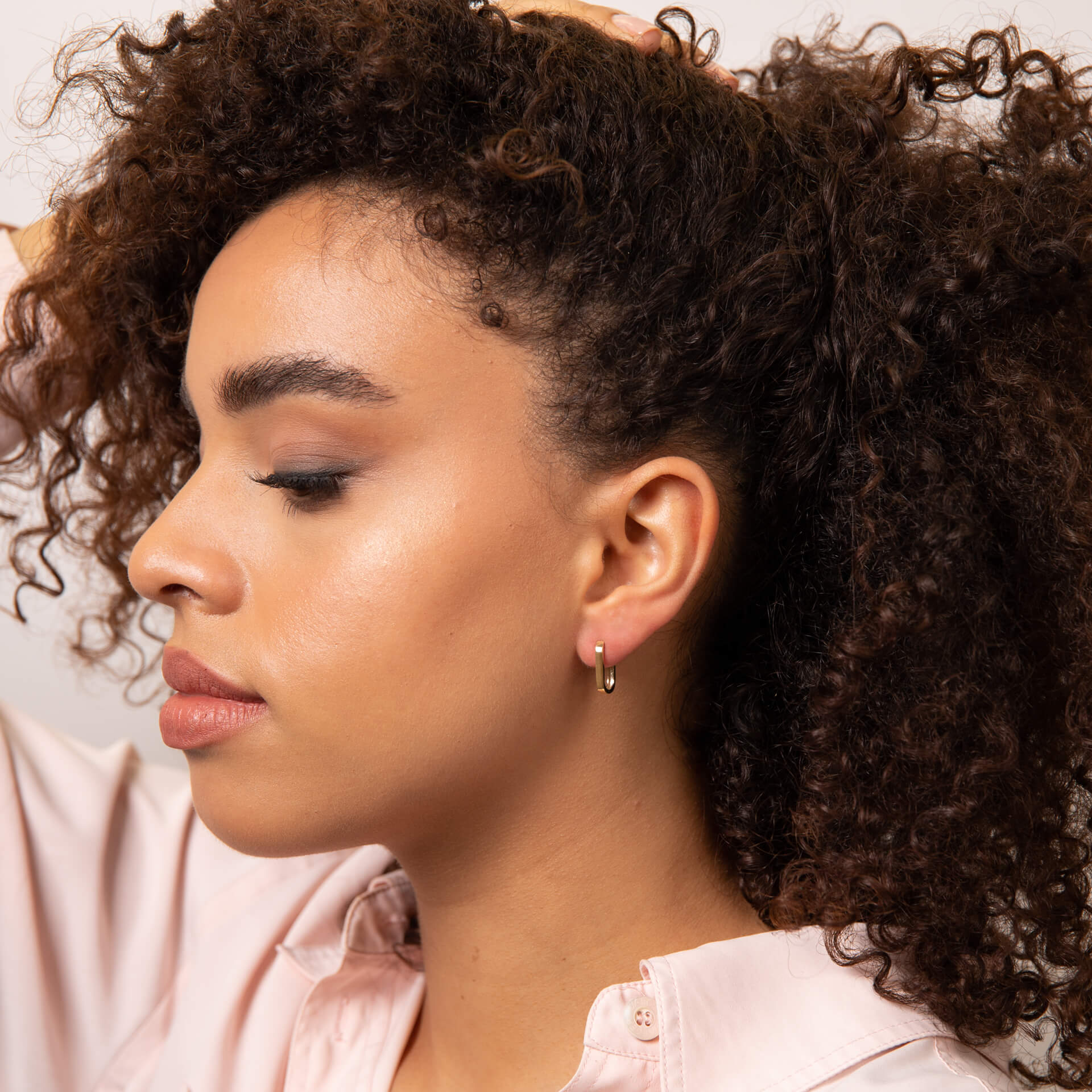 U Shape Hoop Earrings