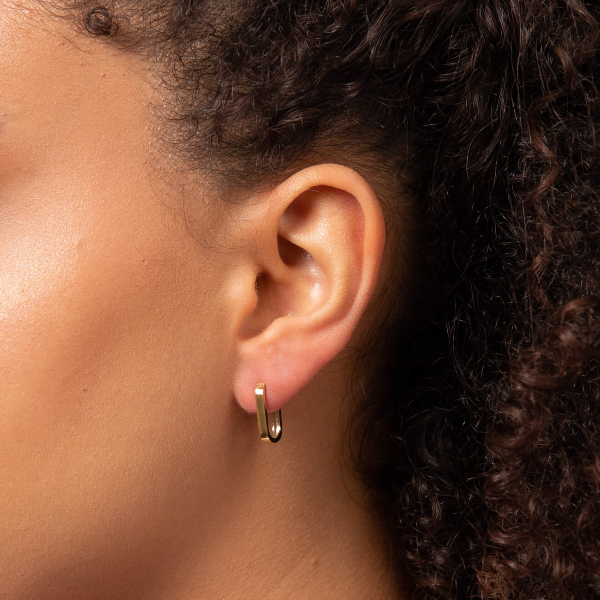 U Shape Hoop Earrings