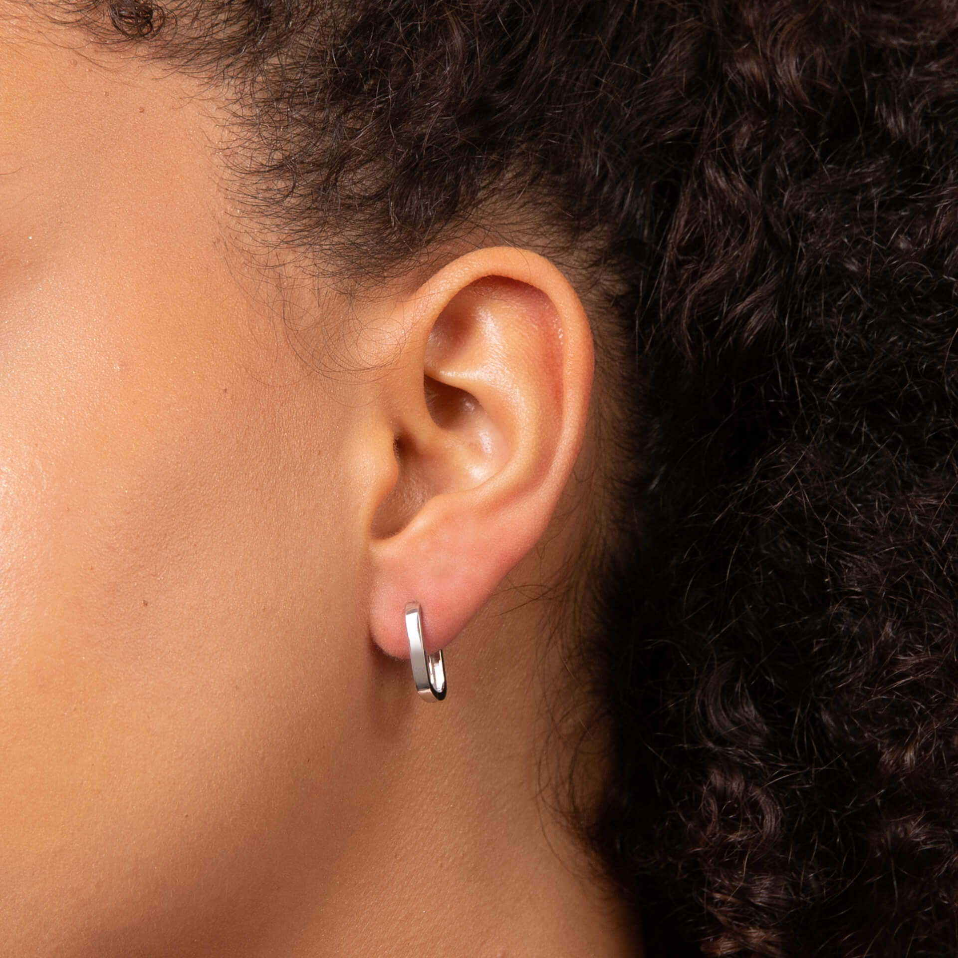 U Shape Hoop Earrings