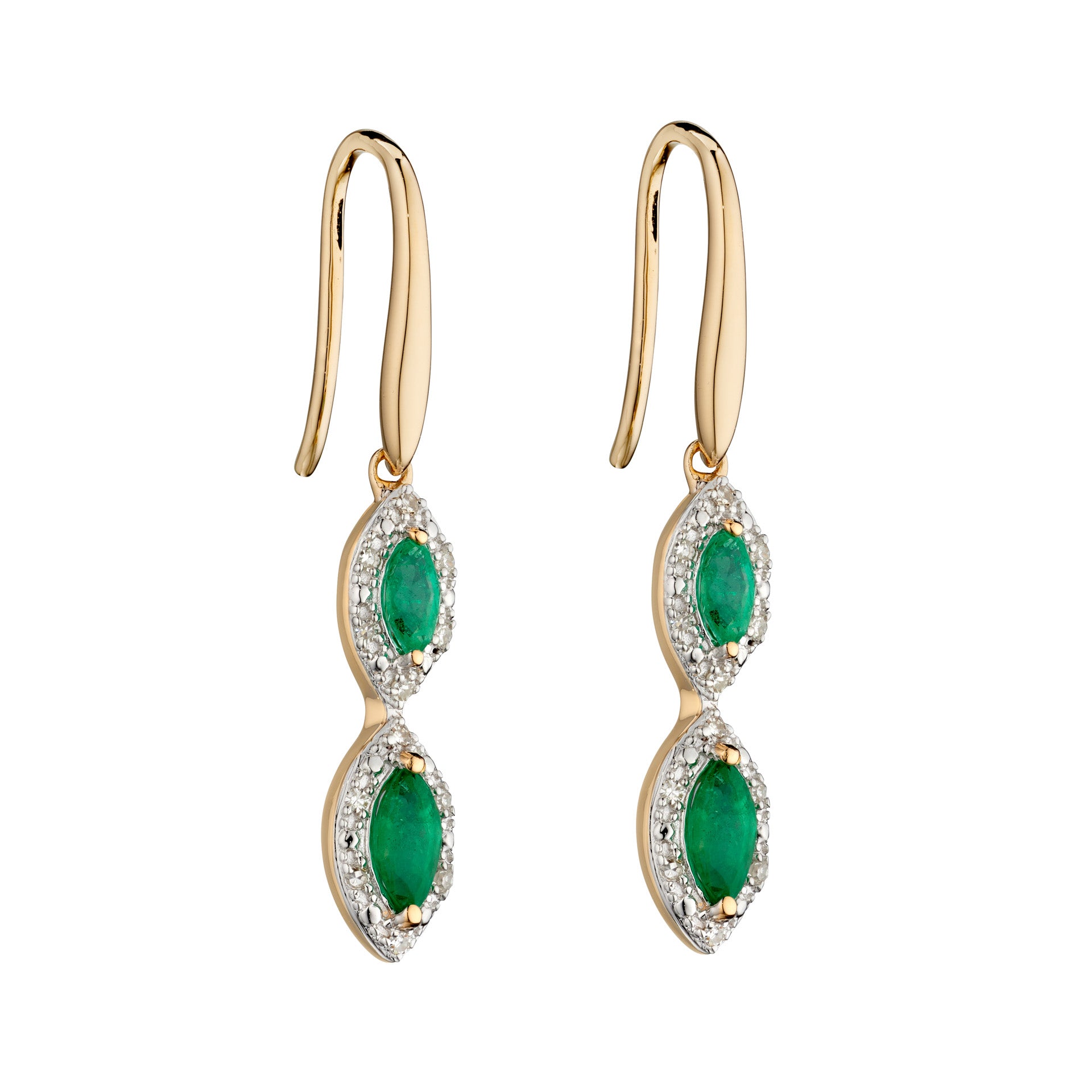 Marquise Double Drop Earrings