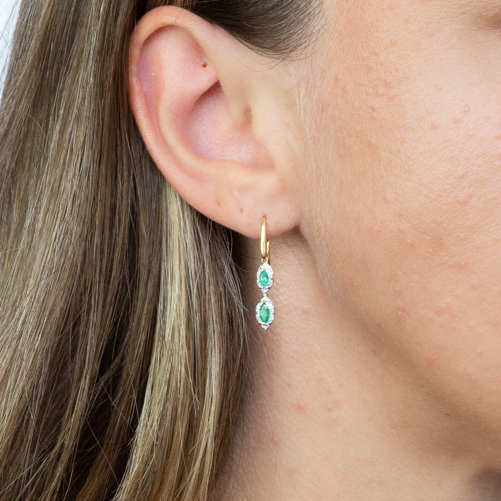 Marquise Double Drop Earrings
