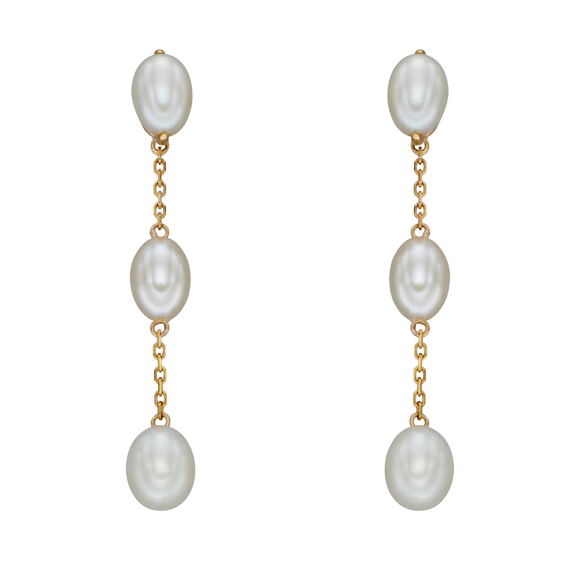 Freshwater Pearl Tier Drop Earrings