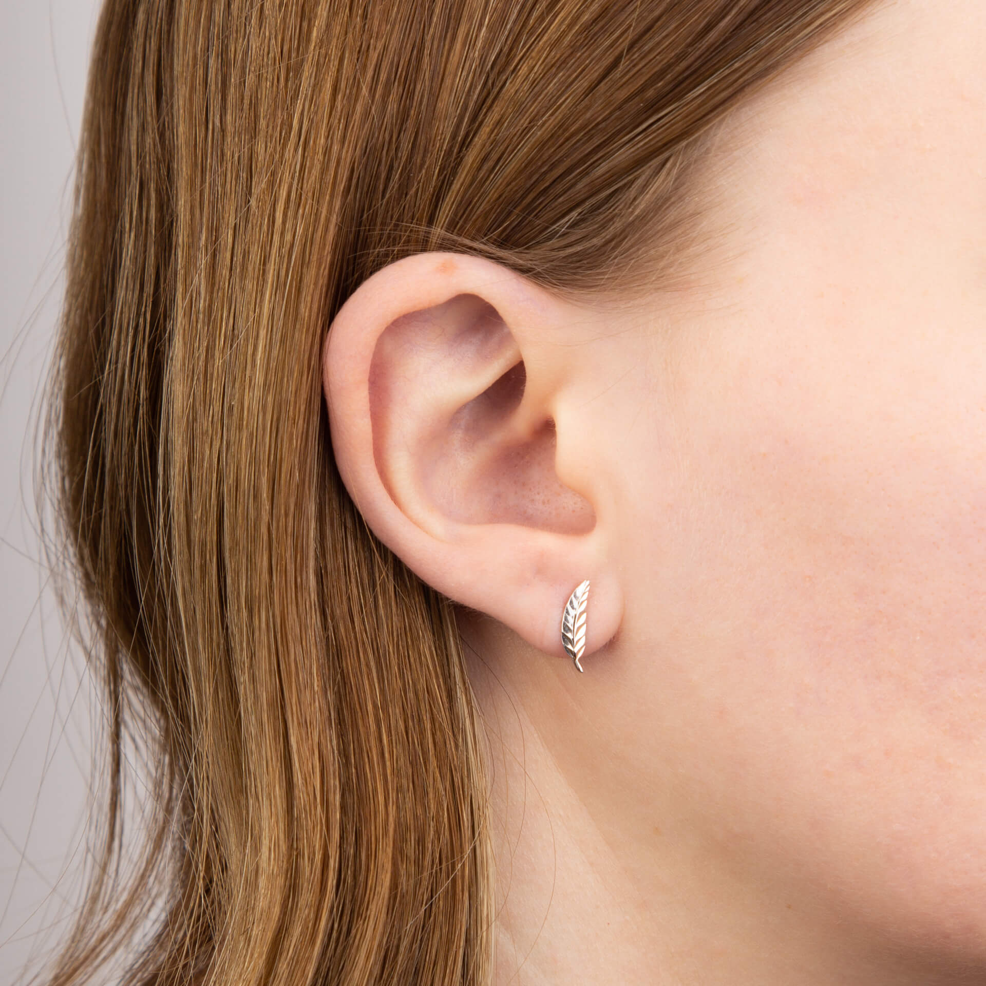 Feather Stud Earrings
