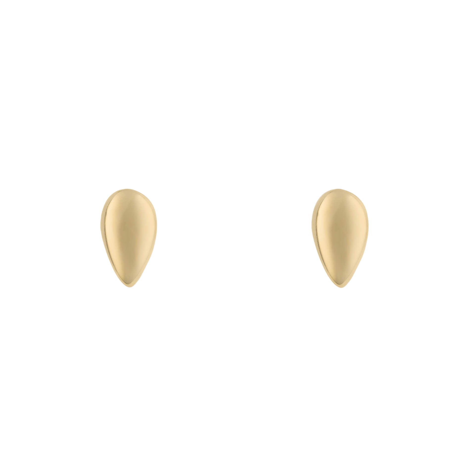 Plain Teardrop Stud Earrings