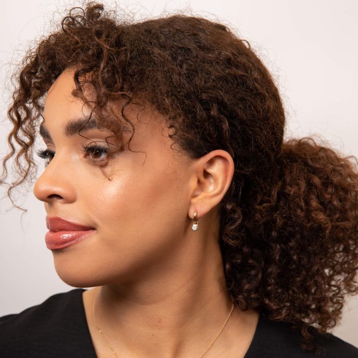 Octagon Hoop Earrings