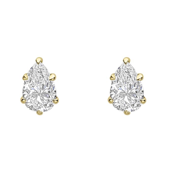 Pear Cut Stud Earrings