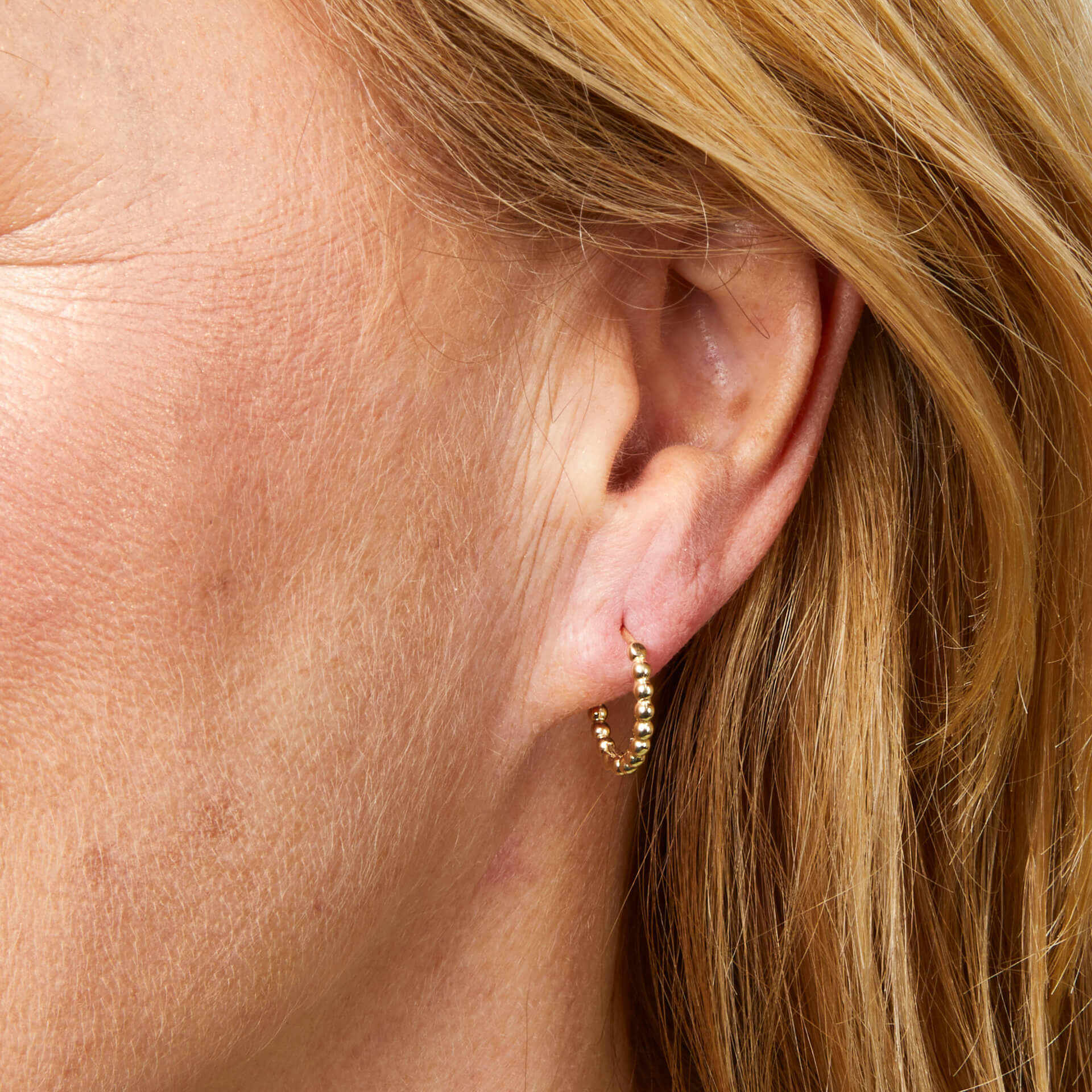 Ball Hoop Earrings