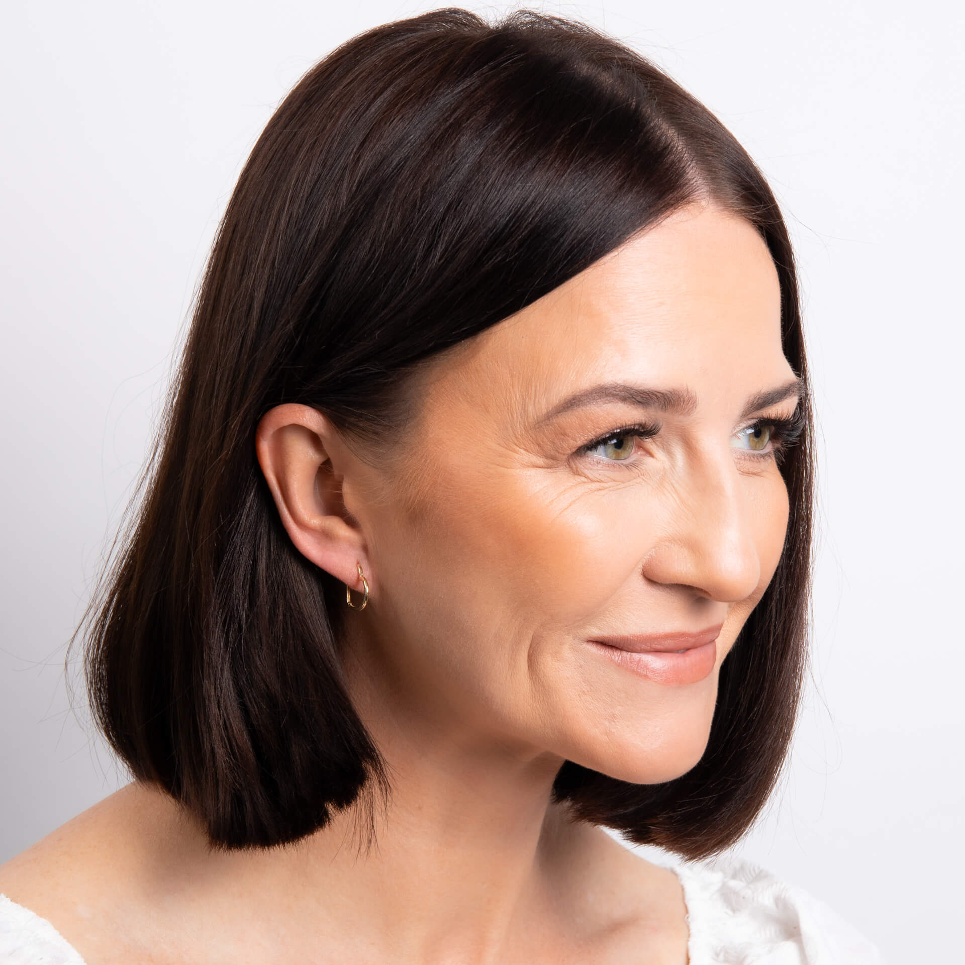 Open Heart Hoop Earrings