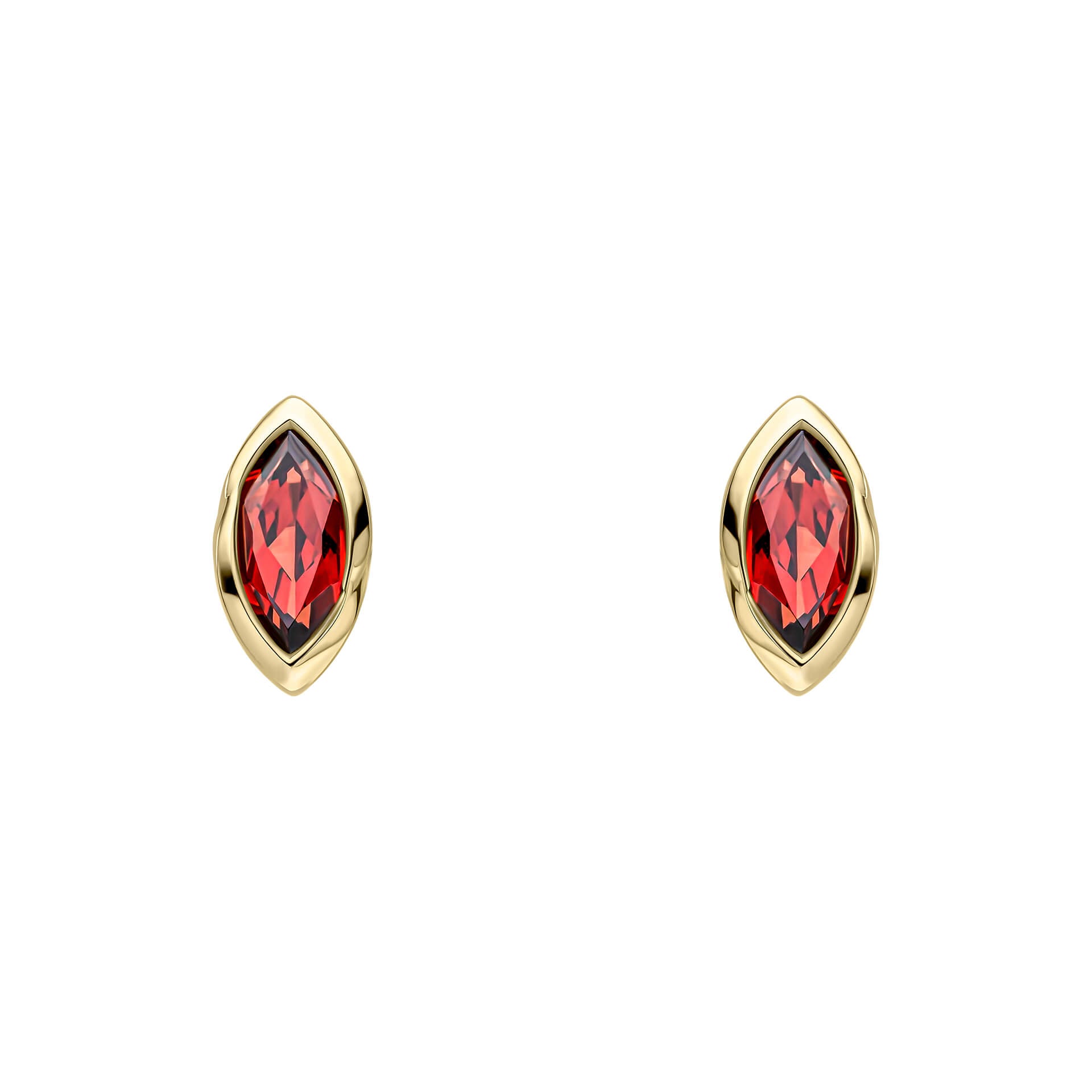 Marquise Garnet Stud Earrings