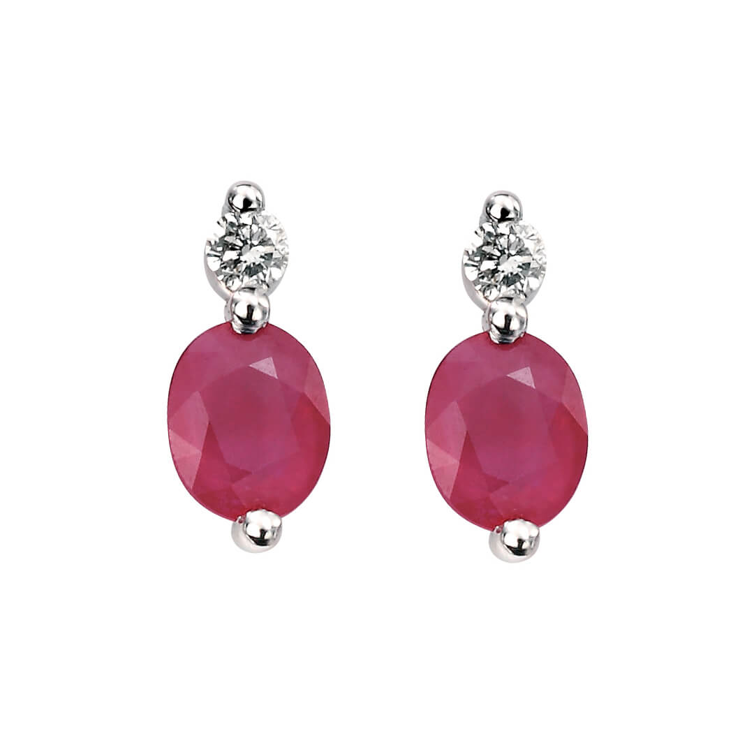 Precious Stone Drop Earrings