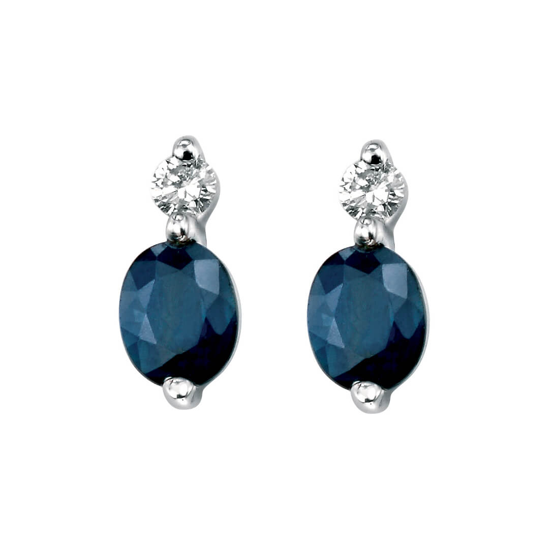 Precious Stone Drop Earrings