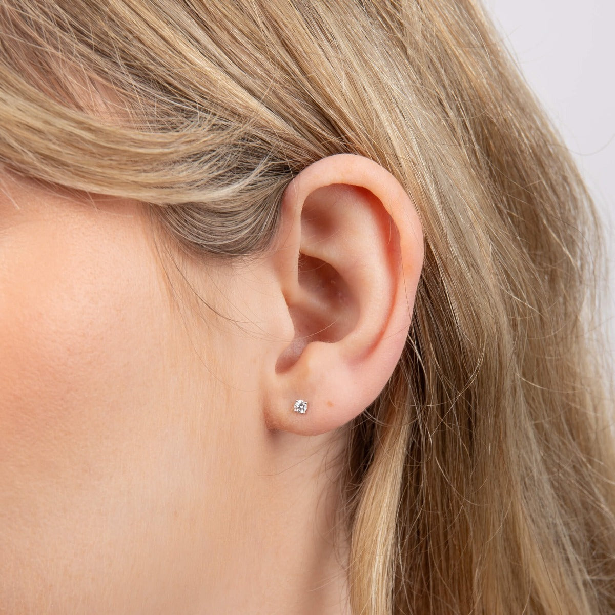 Solitaire Diamond Earrings