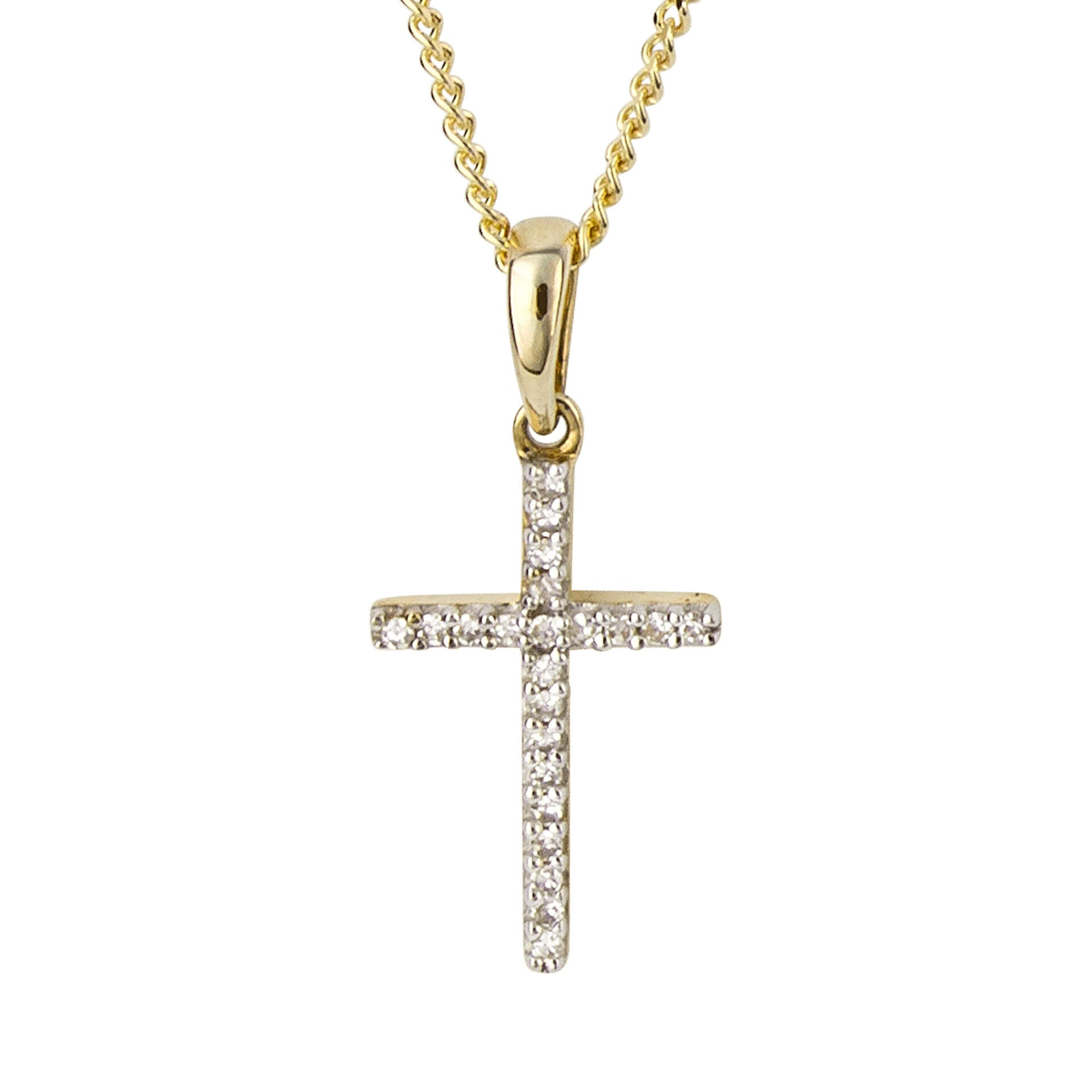 Cross Pendant with Diamond