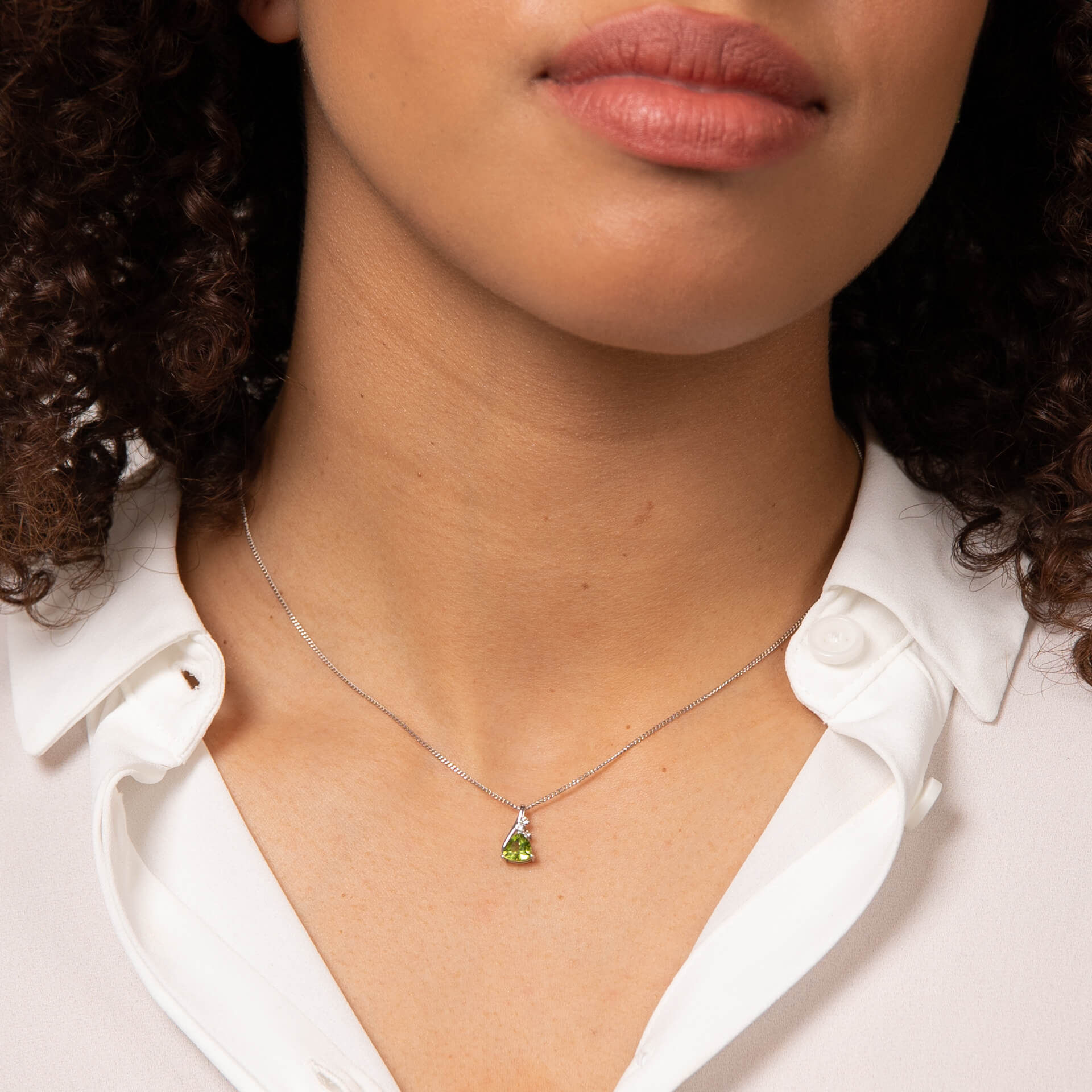 Trillion Semi-Precious Pendant