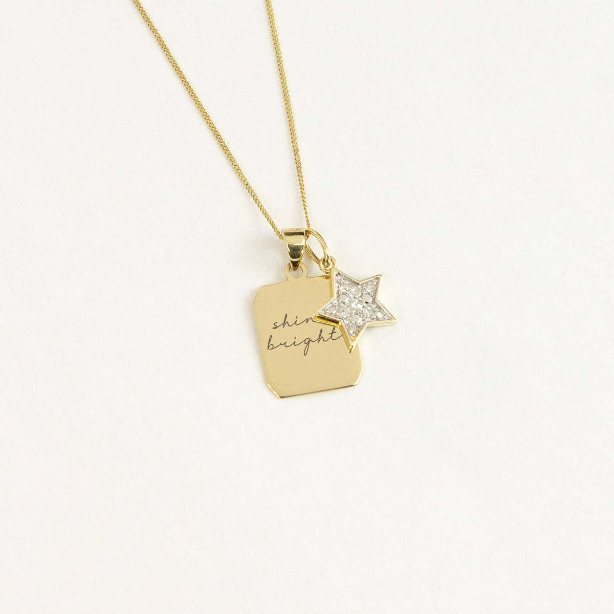 Star Pendant with Diamonds