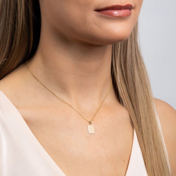 Rectangular Dog Tag Pendant