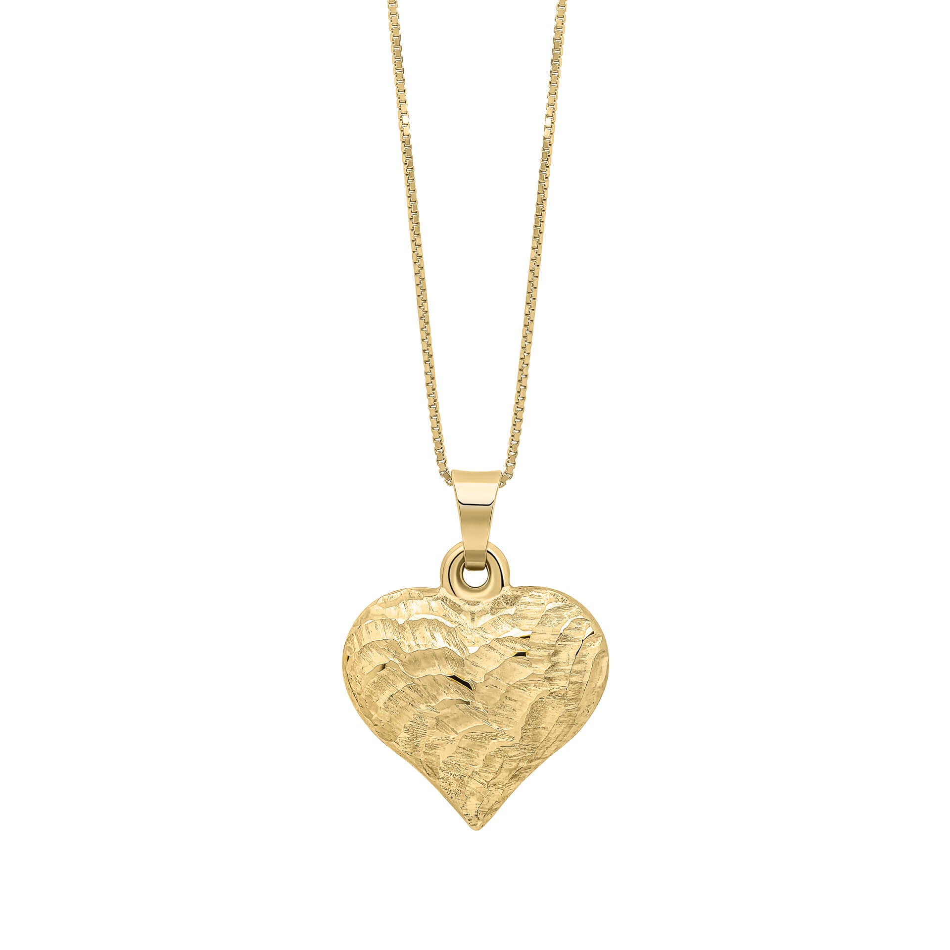 Heart Ripple Texture Pendant
