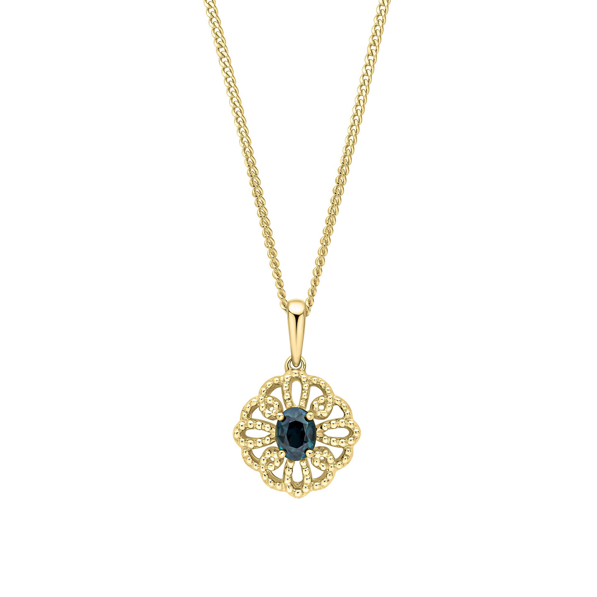 Ornate Sapphire Pendant
