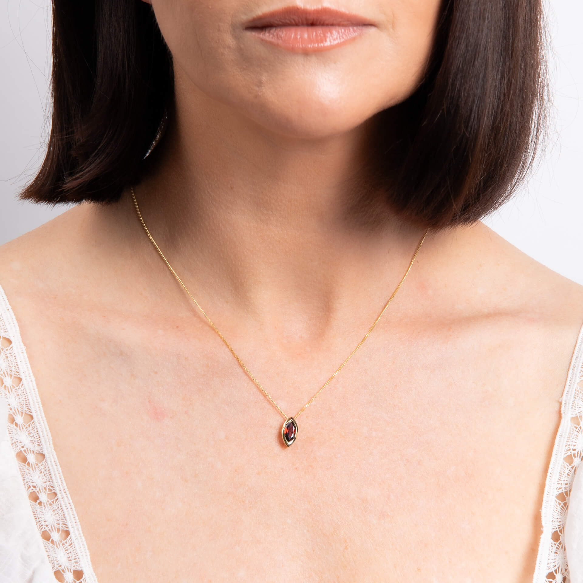 Marquise Garnet Pendant