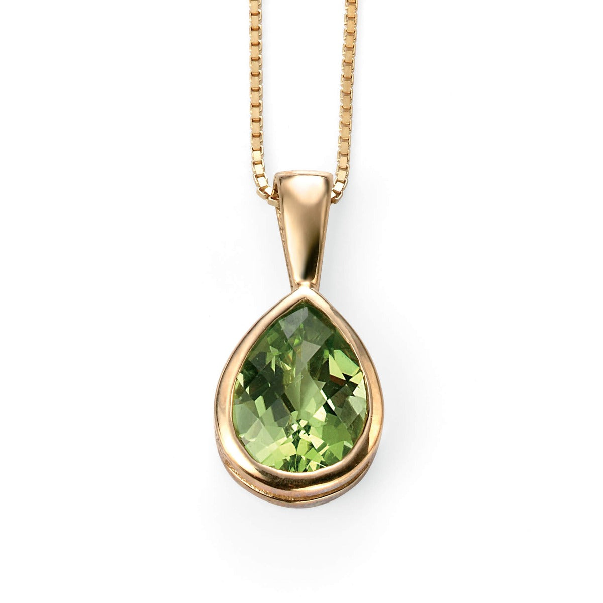 Peridot Teardrop Pendant