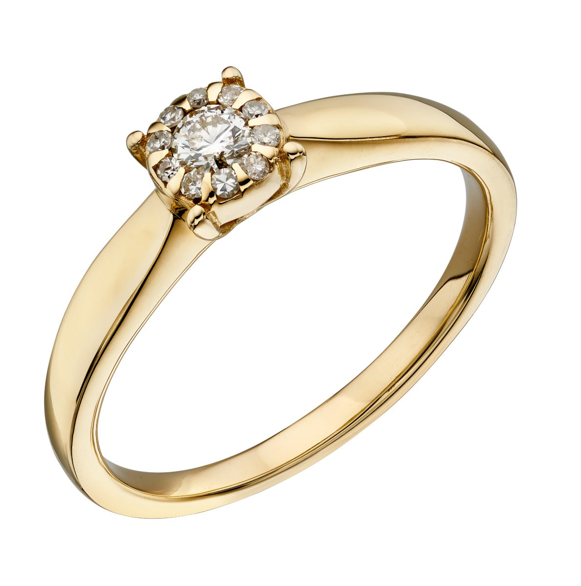 Diamond Cluster Ring