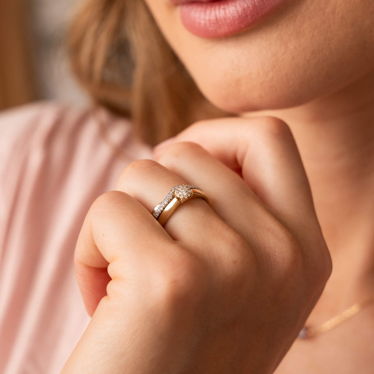 Diamond Cluster Ring