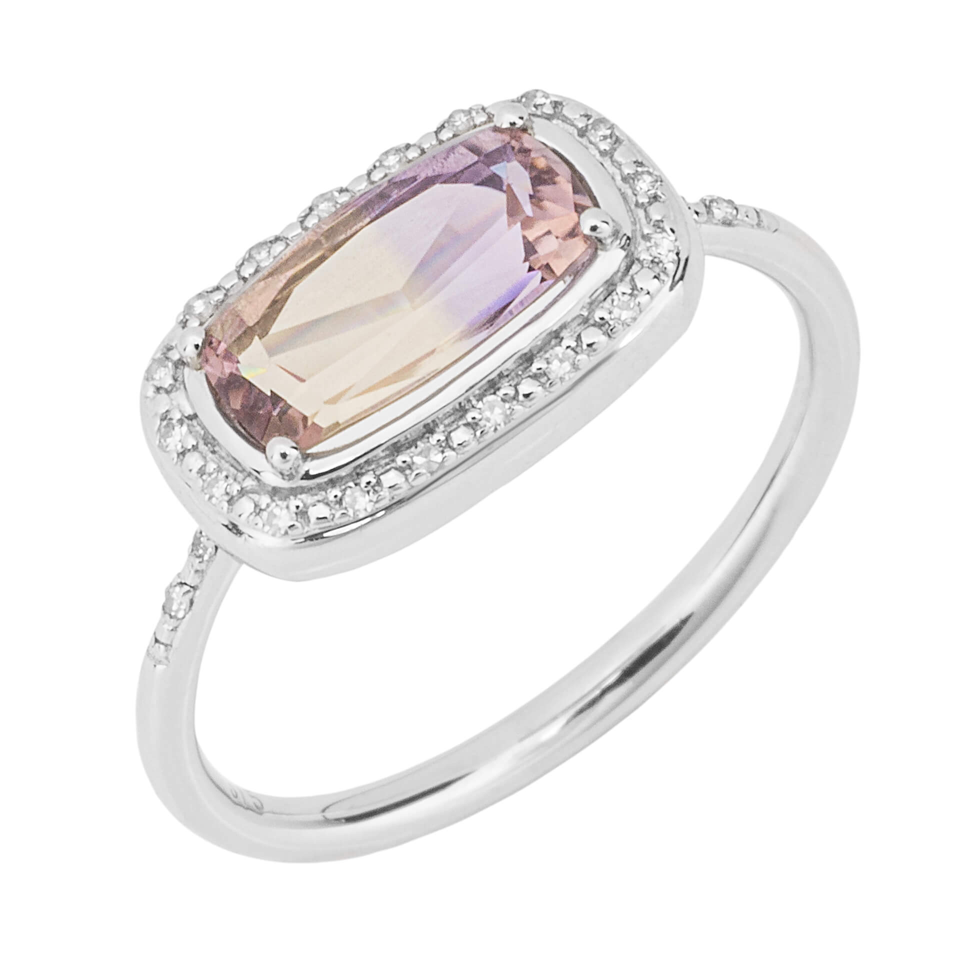 Elongated Semi-Precious Stone Ring