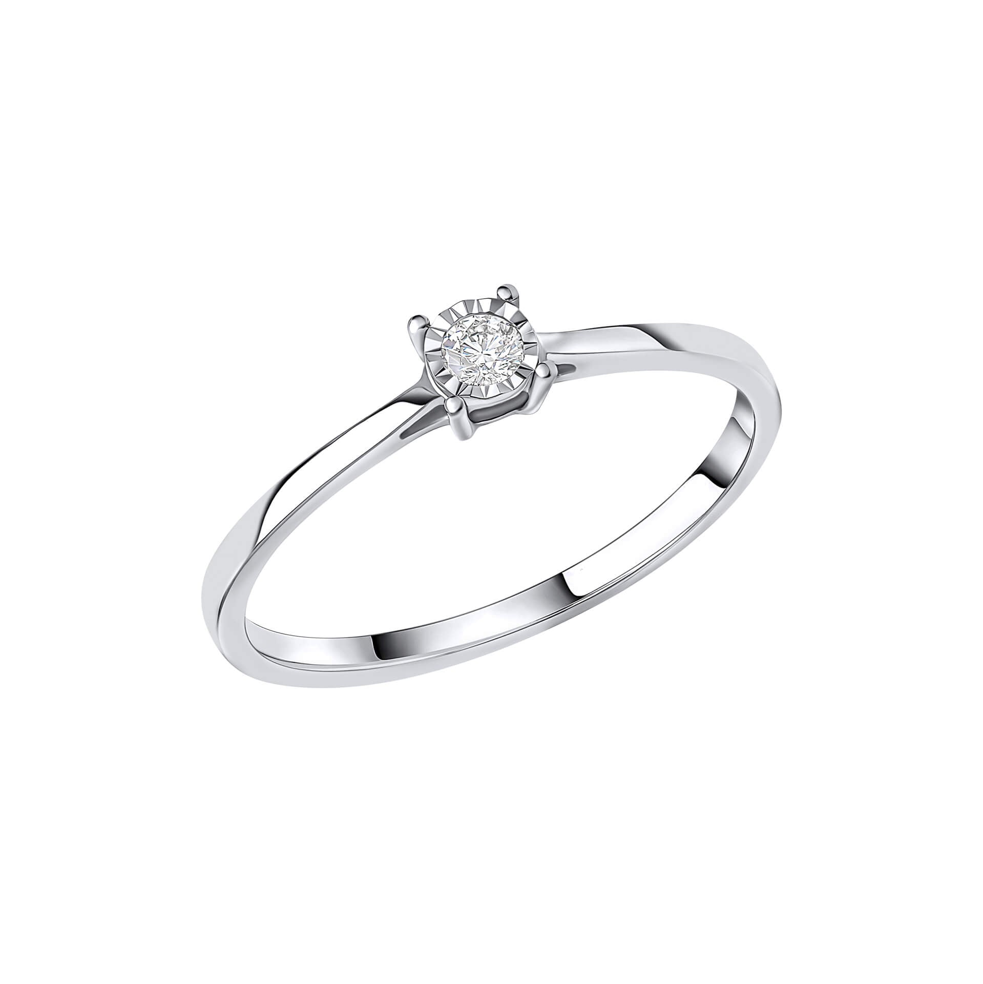 Mini Diamond Solitaire Ring