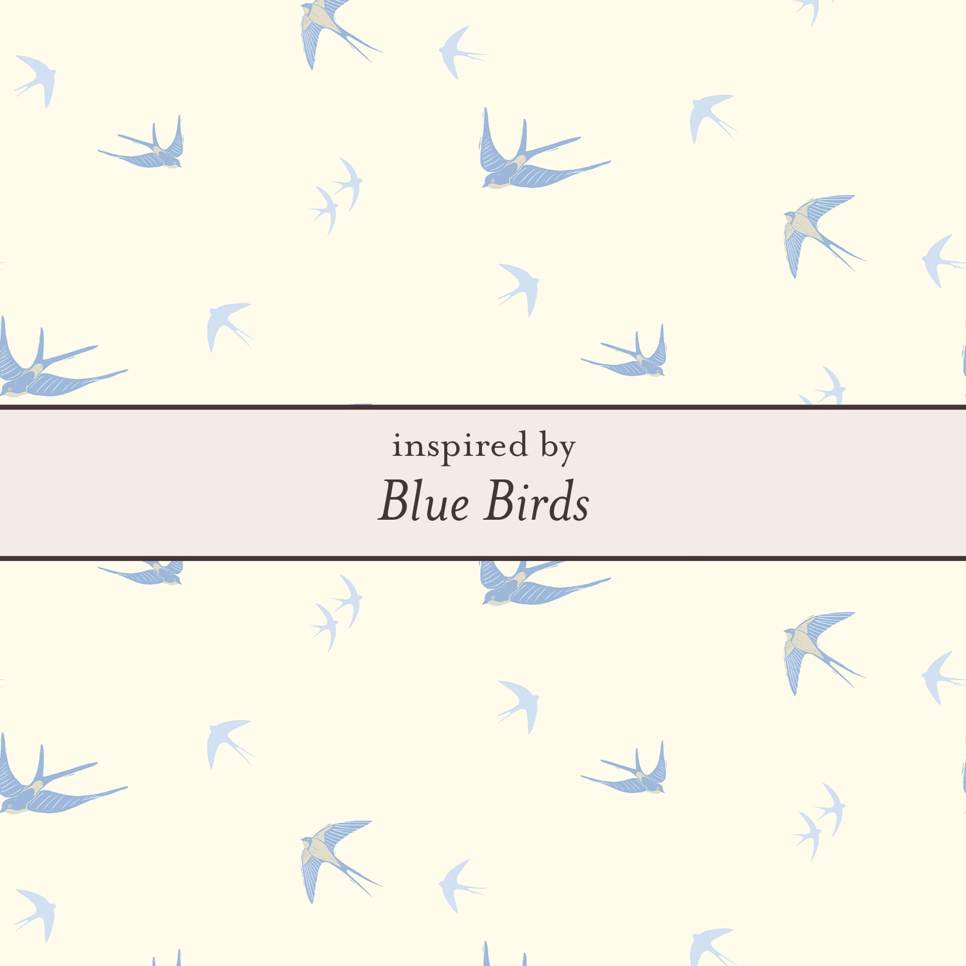 Blue Birds Stud Earrings