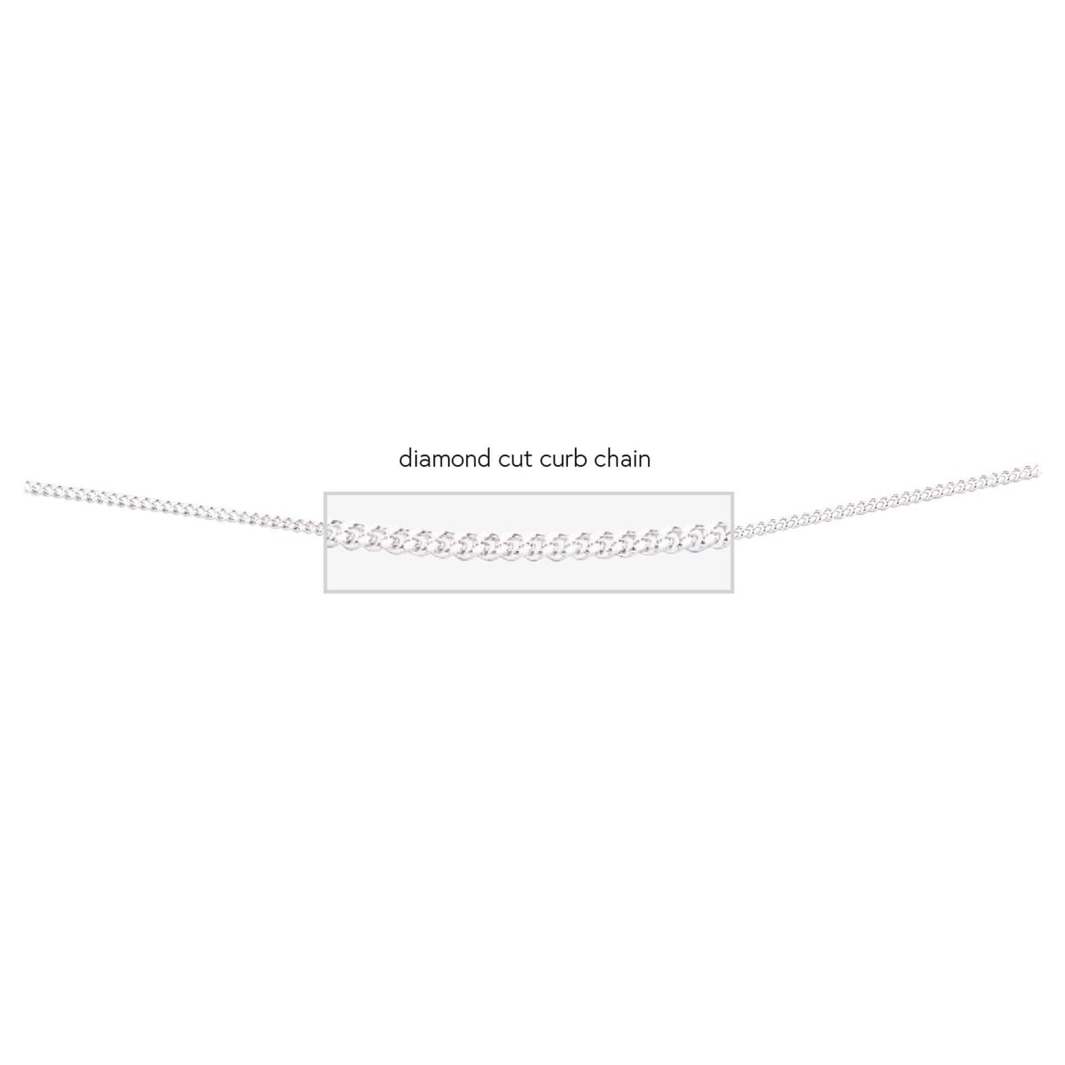 Diamond Cut Curb Chain