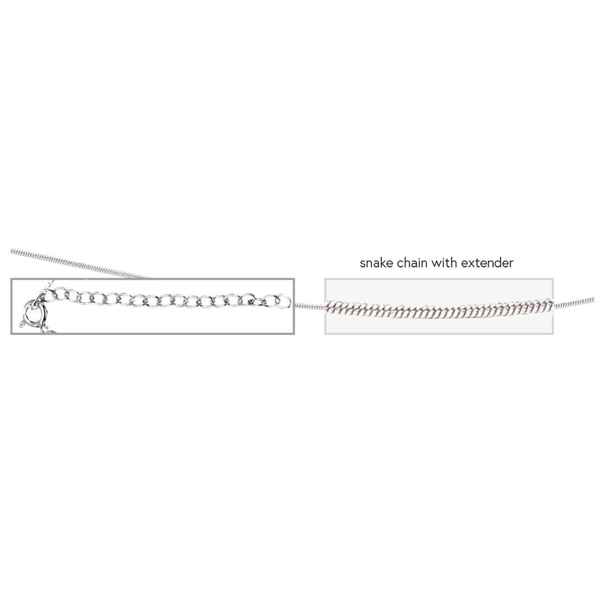 Snake Chain with Extender 41cm-46cm