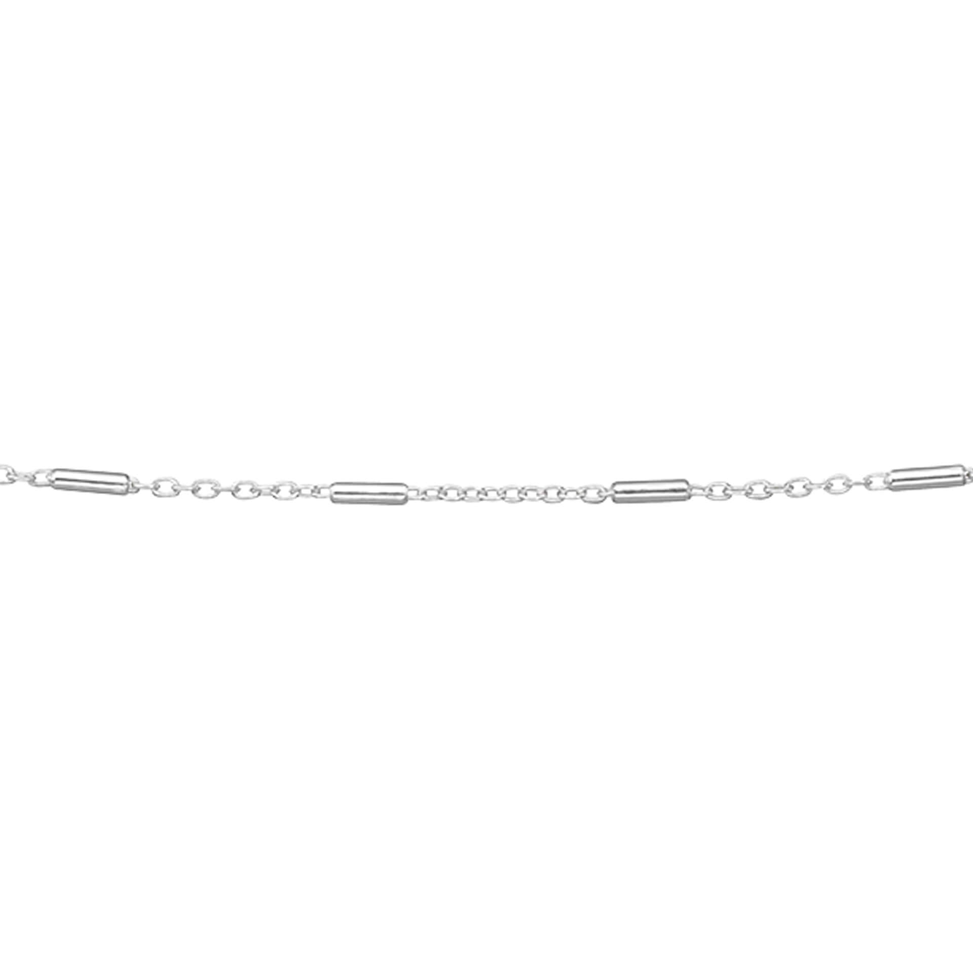 Oval Link Trace and Cylinder Chain 46cm