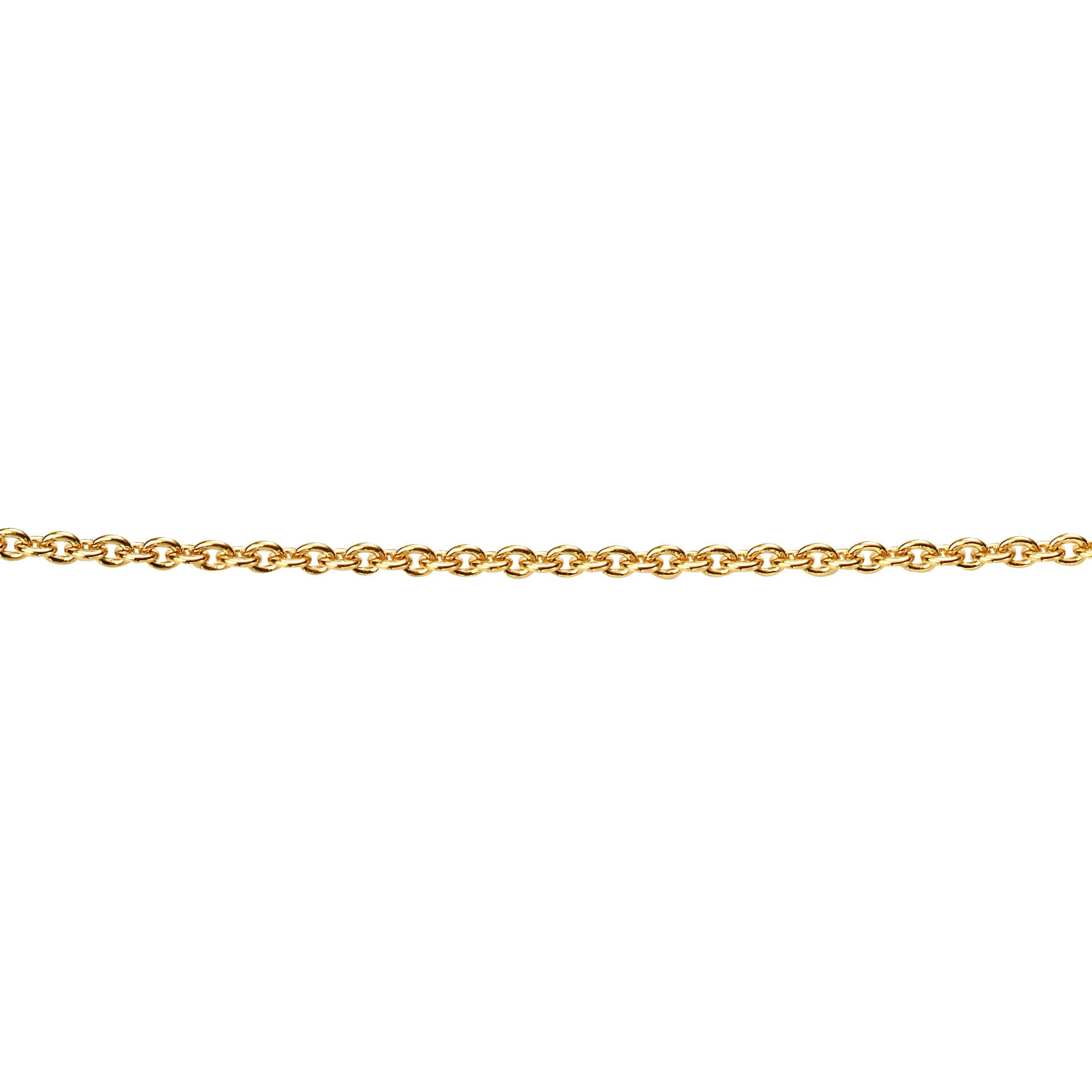 Plated Curb Chain with Extender 56cm-61cm