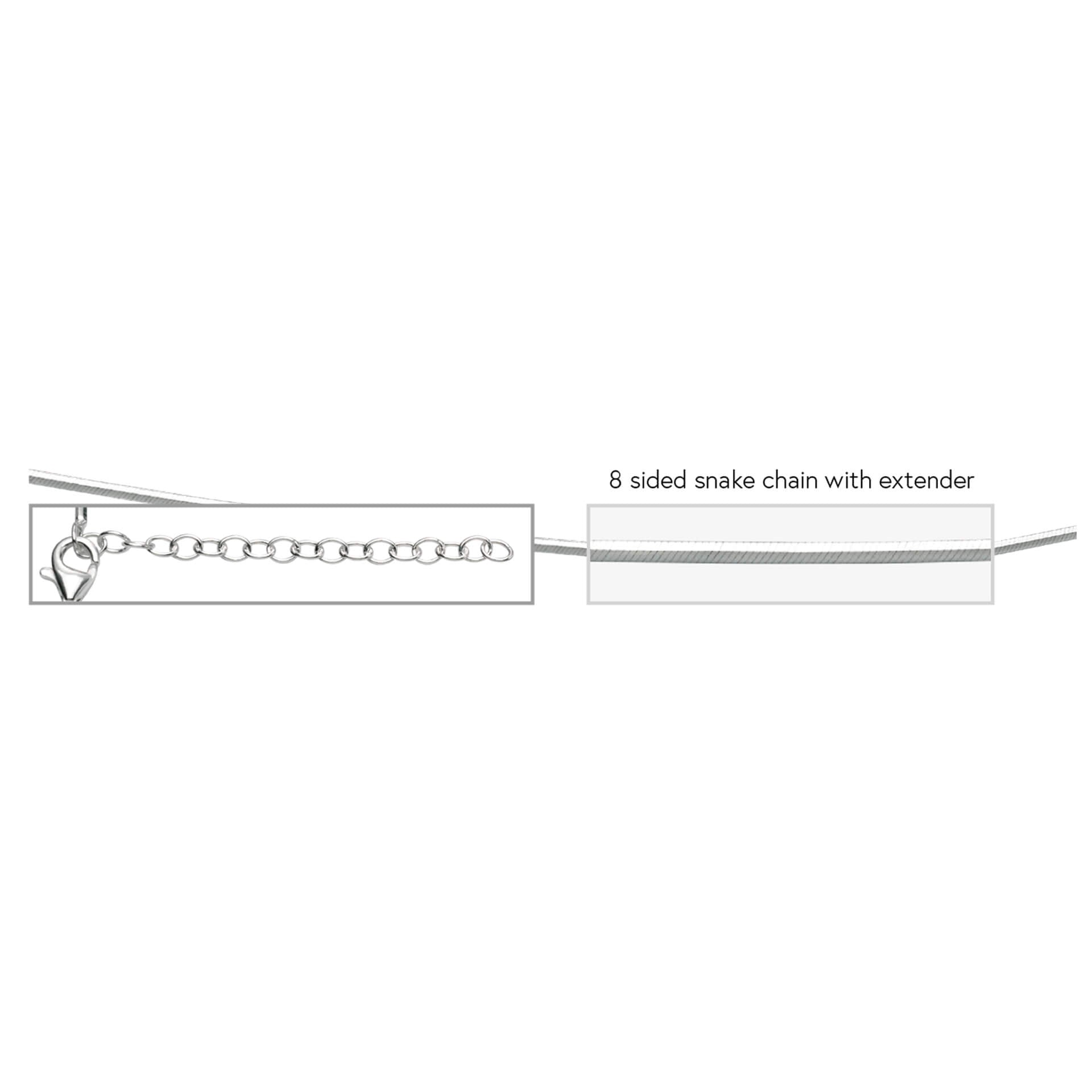 Snake Chain with Extender 41cm-46cm