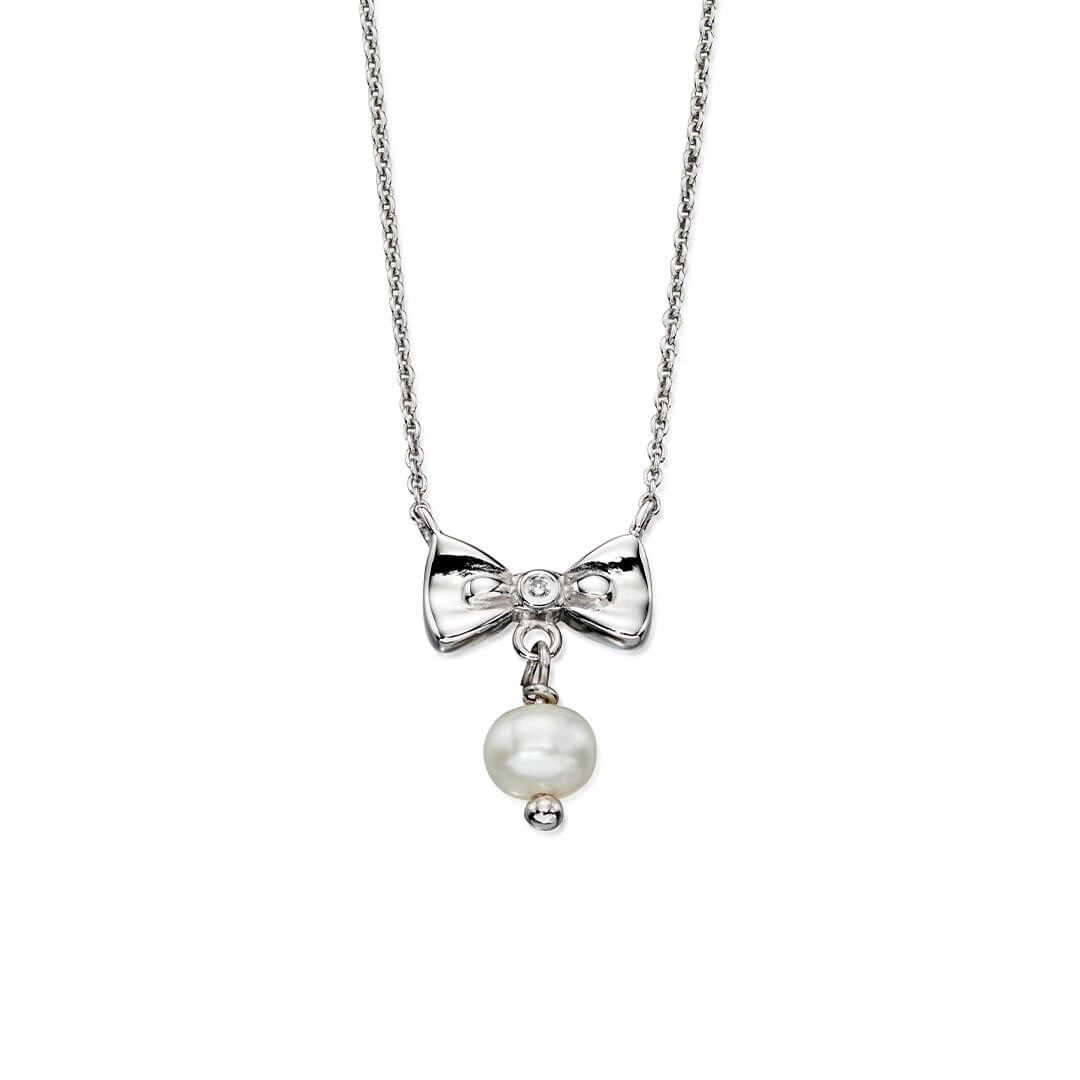 Freshwater Pearl Bow Necklace