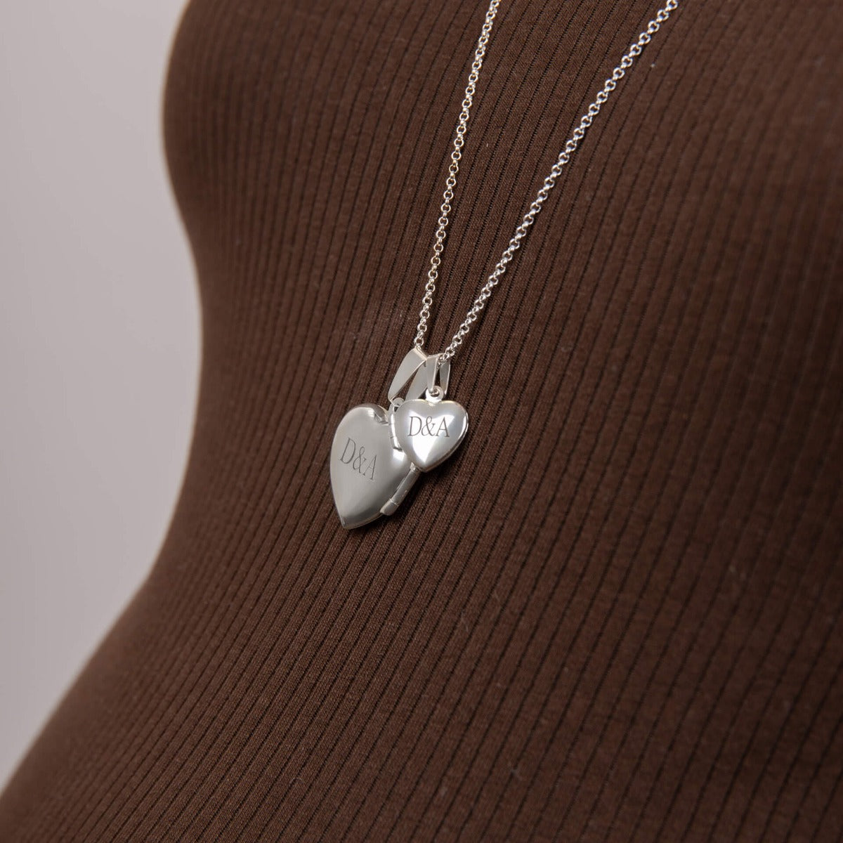 Large Silver Heart Locket
